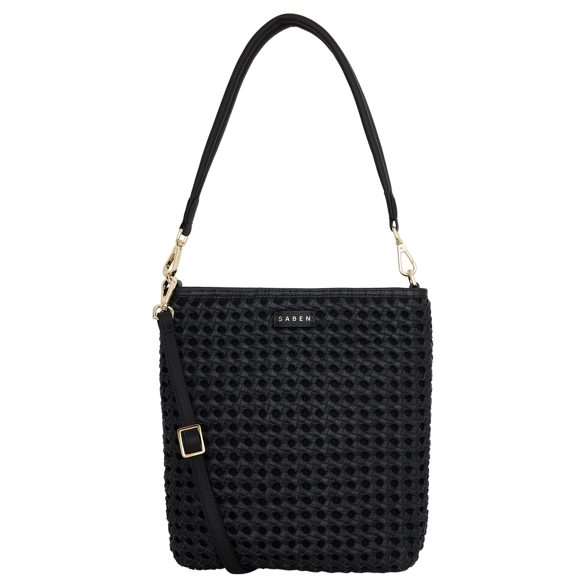 Saben Claudette Crossbody Bag - Black Braid - Tea Pea Home
