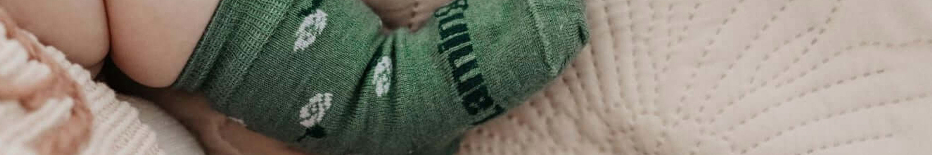 Lamington baby socks that stay up on active little legs, soft cotton knit ankle socks for infants and toddlers