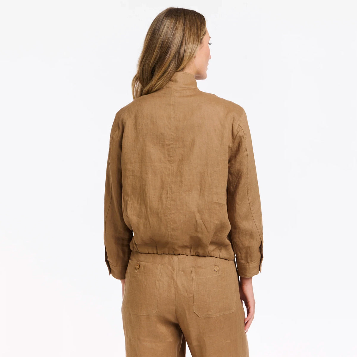 365 Days Perry Linen Drawcord Pants - Toffee