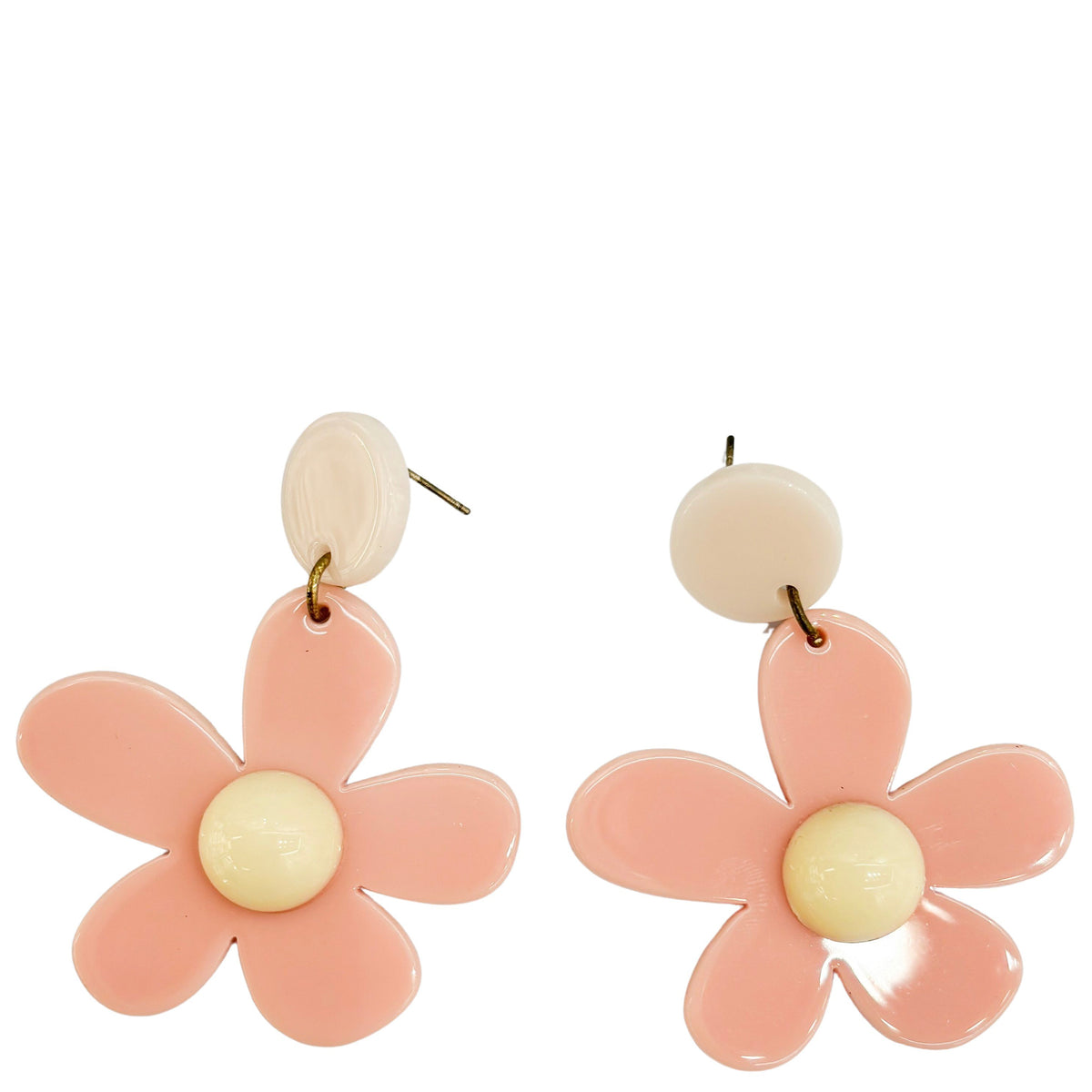 Acrylic Pop Daisy Children's Earrings Tea Pea