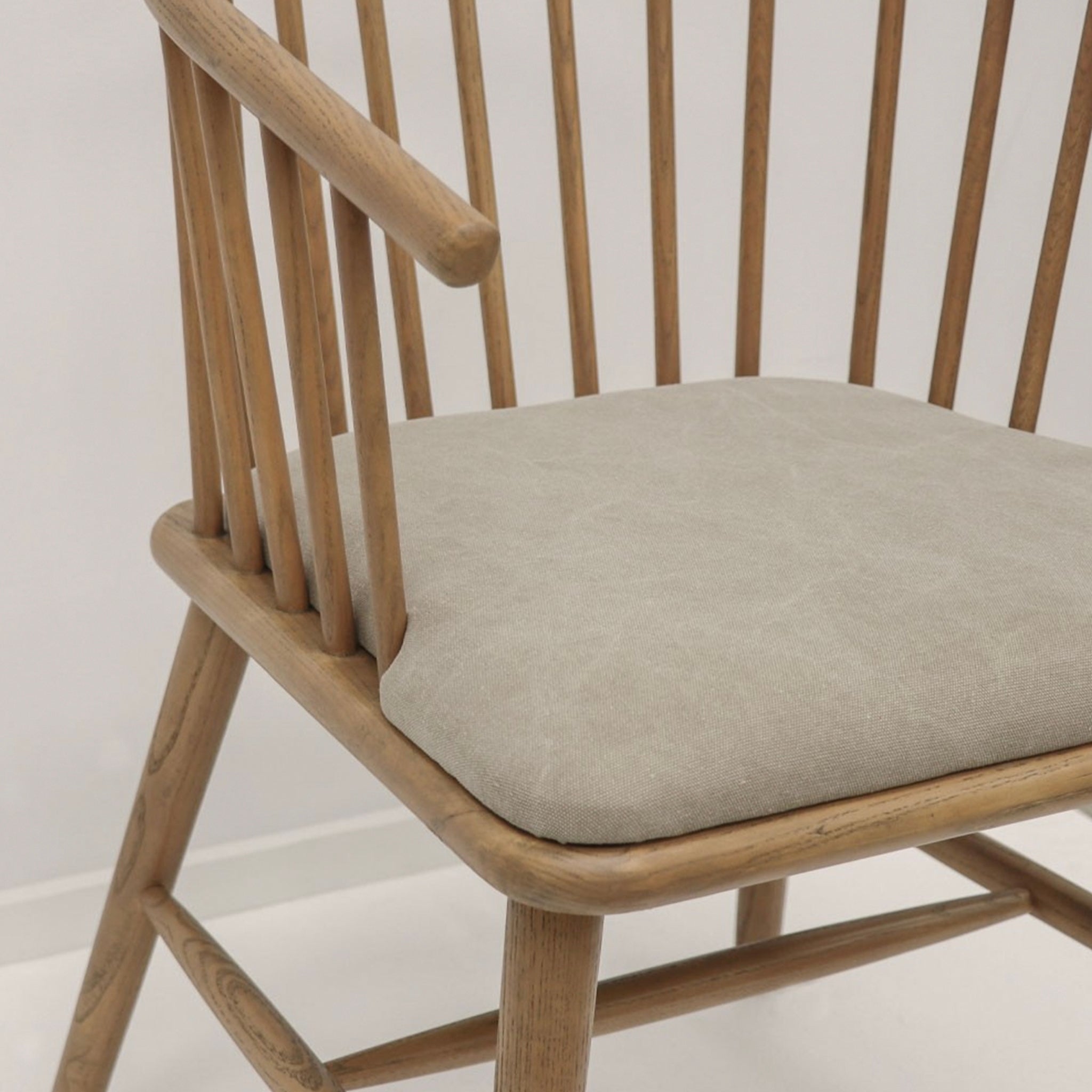 Ankara Oak Dining Chair - Natural with Desert Canvas