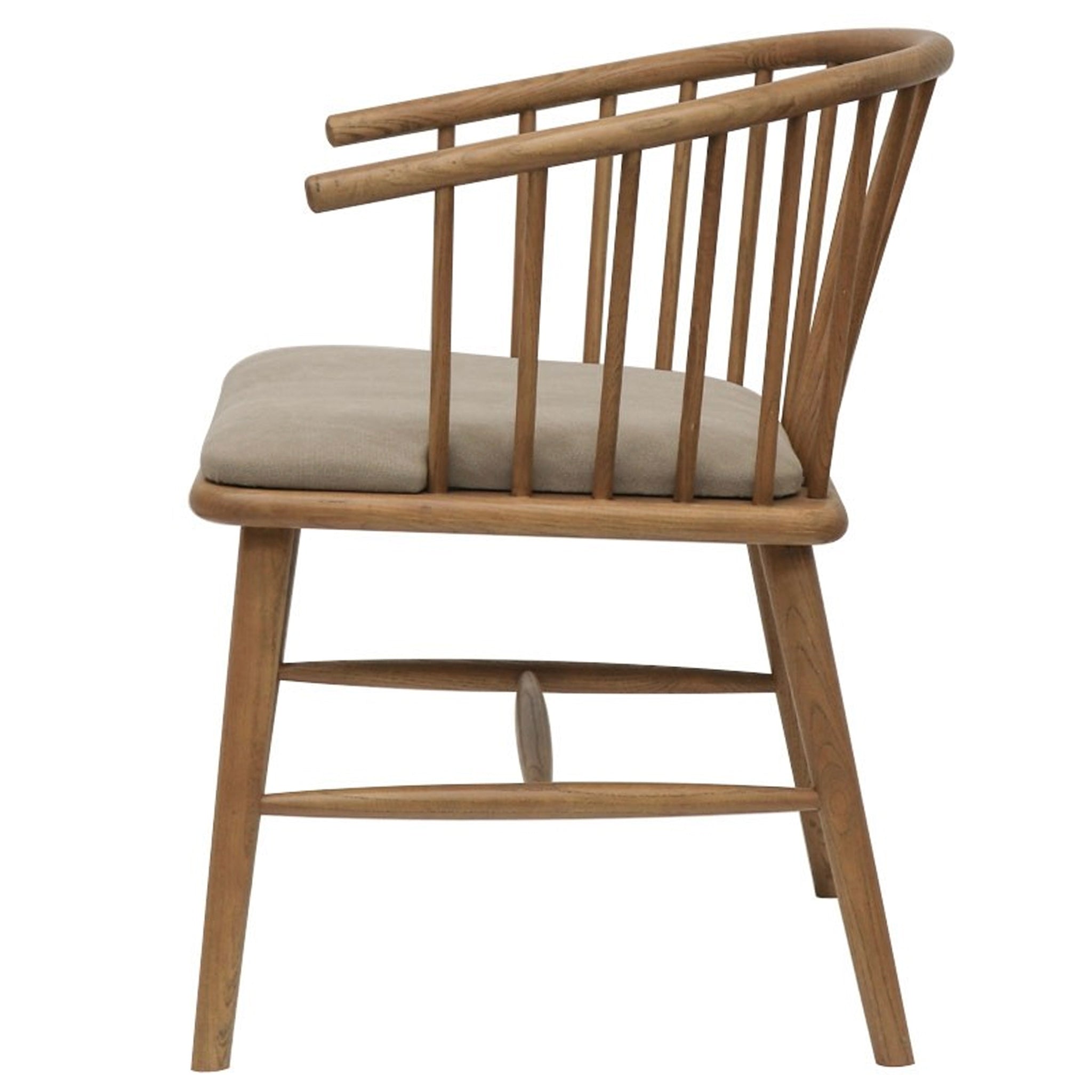 Ankara Oak Dining Chair - Natural with Desert Canvas