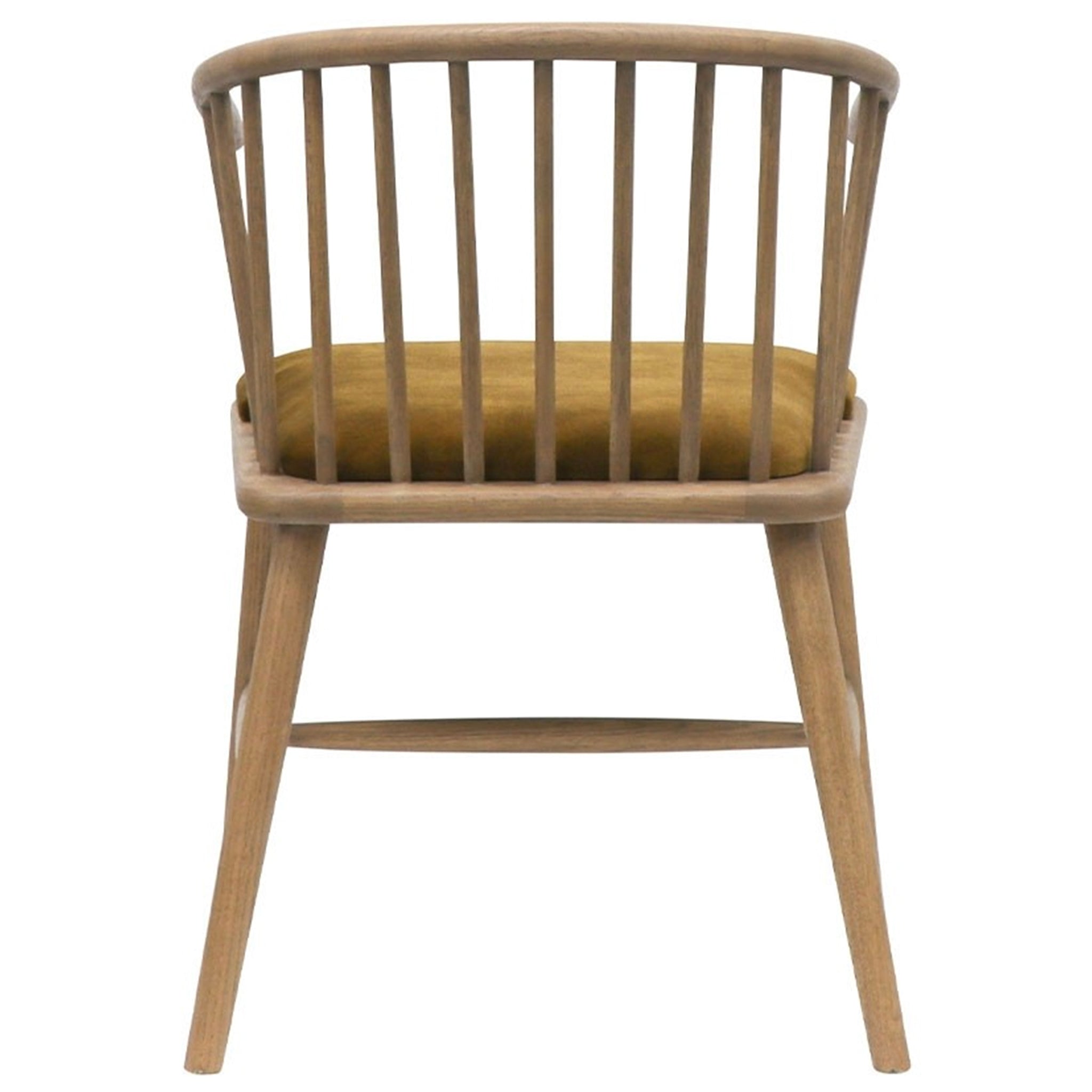 Ankara Oak Dining Chair - Natural with Copper Velvet