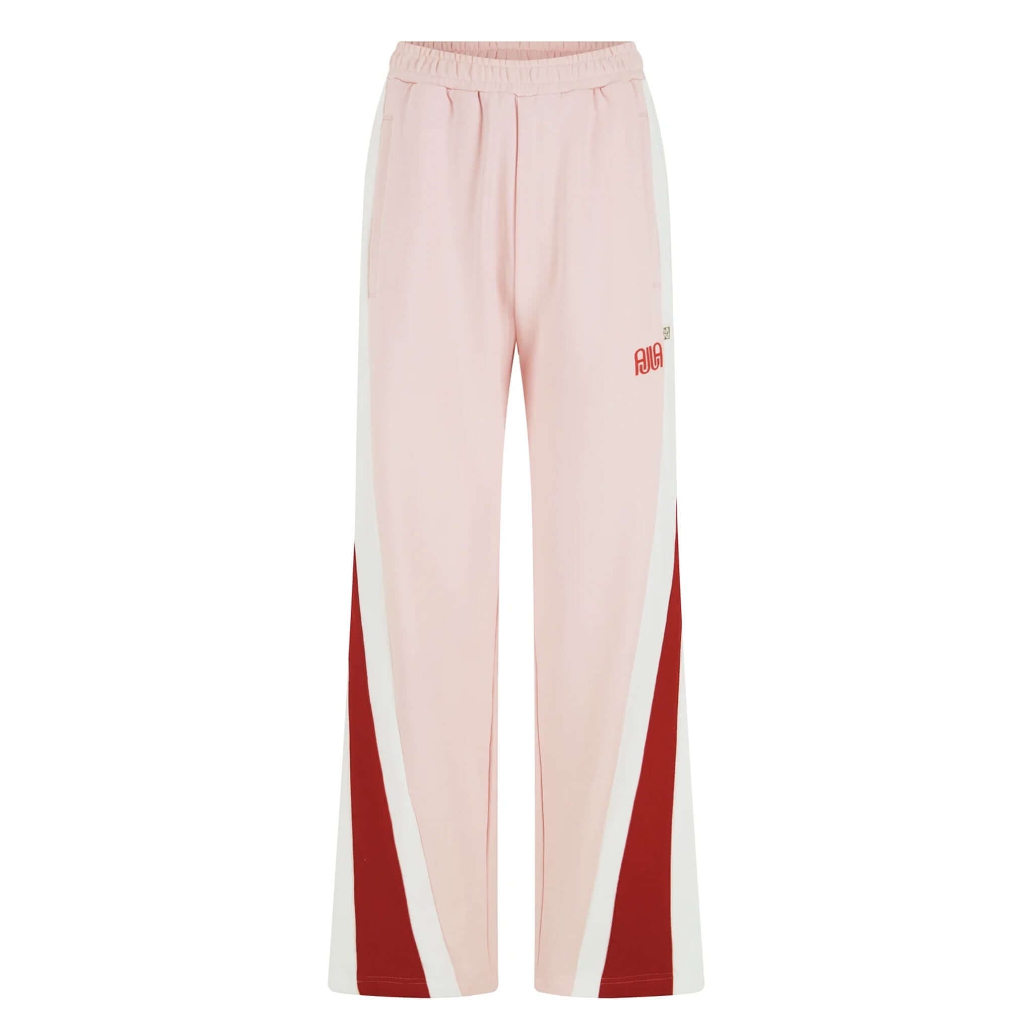 Araminta James Mallorca Trackpants - Ballet Pink featuring color-blocked side panels and a relaxed fit.