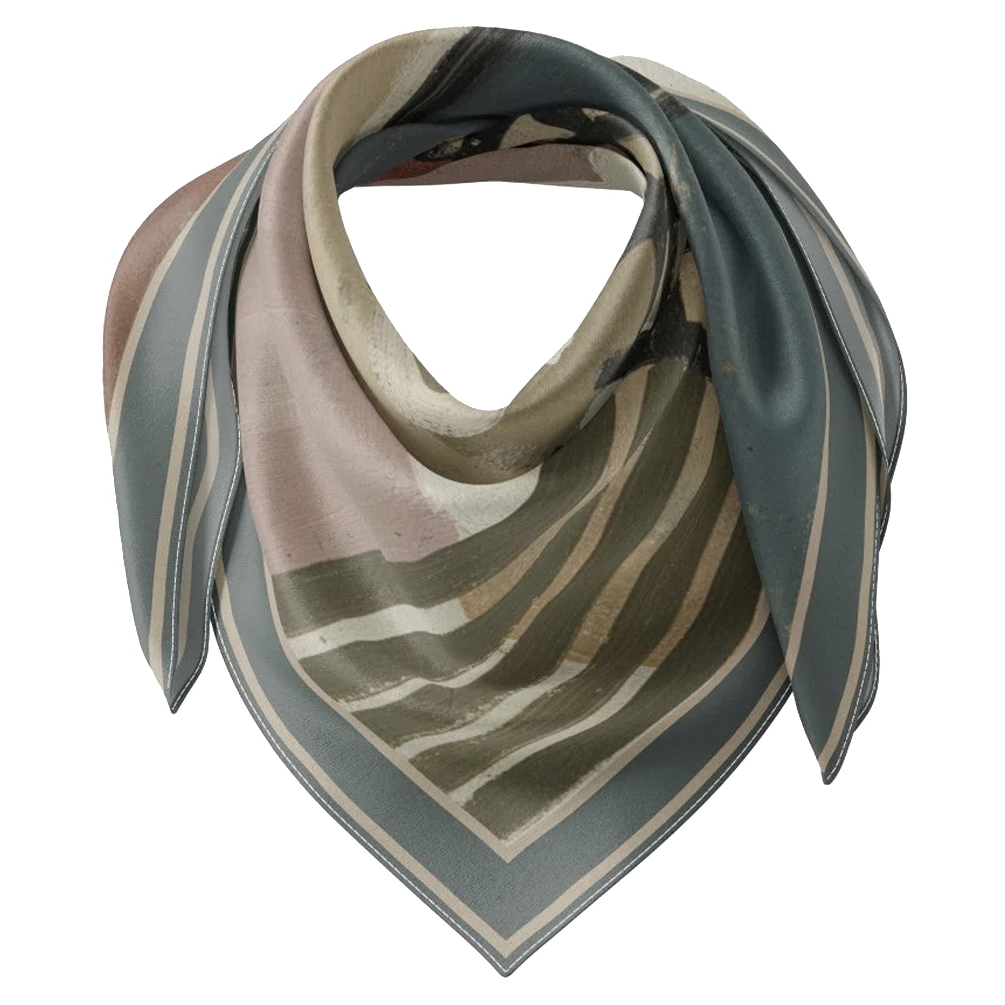 Artifact Square Silk Scarf - Tableau Strata