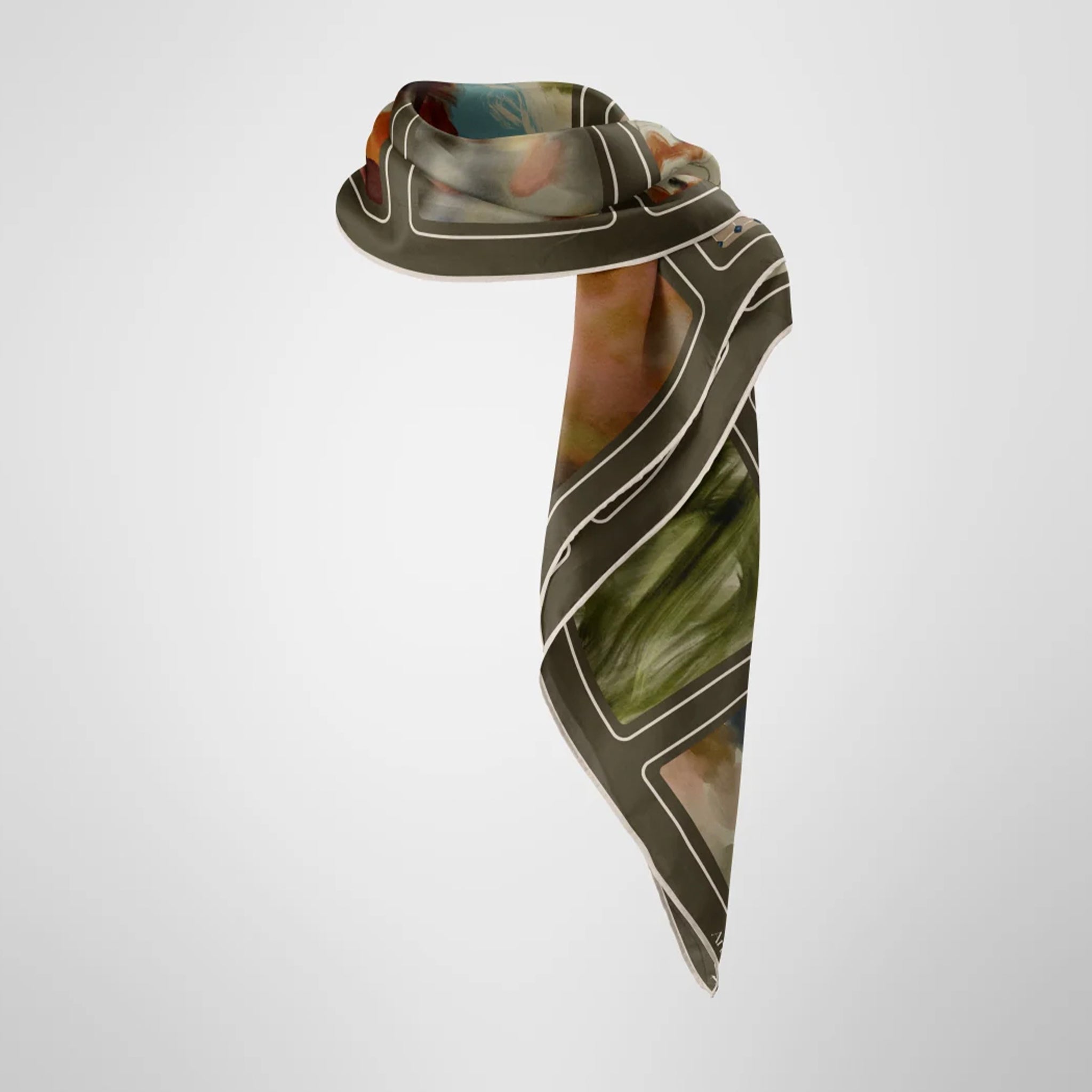 Artifact Square Silk Scarf - Tableau Muse