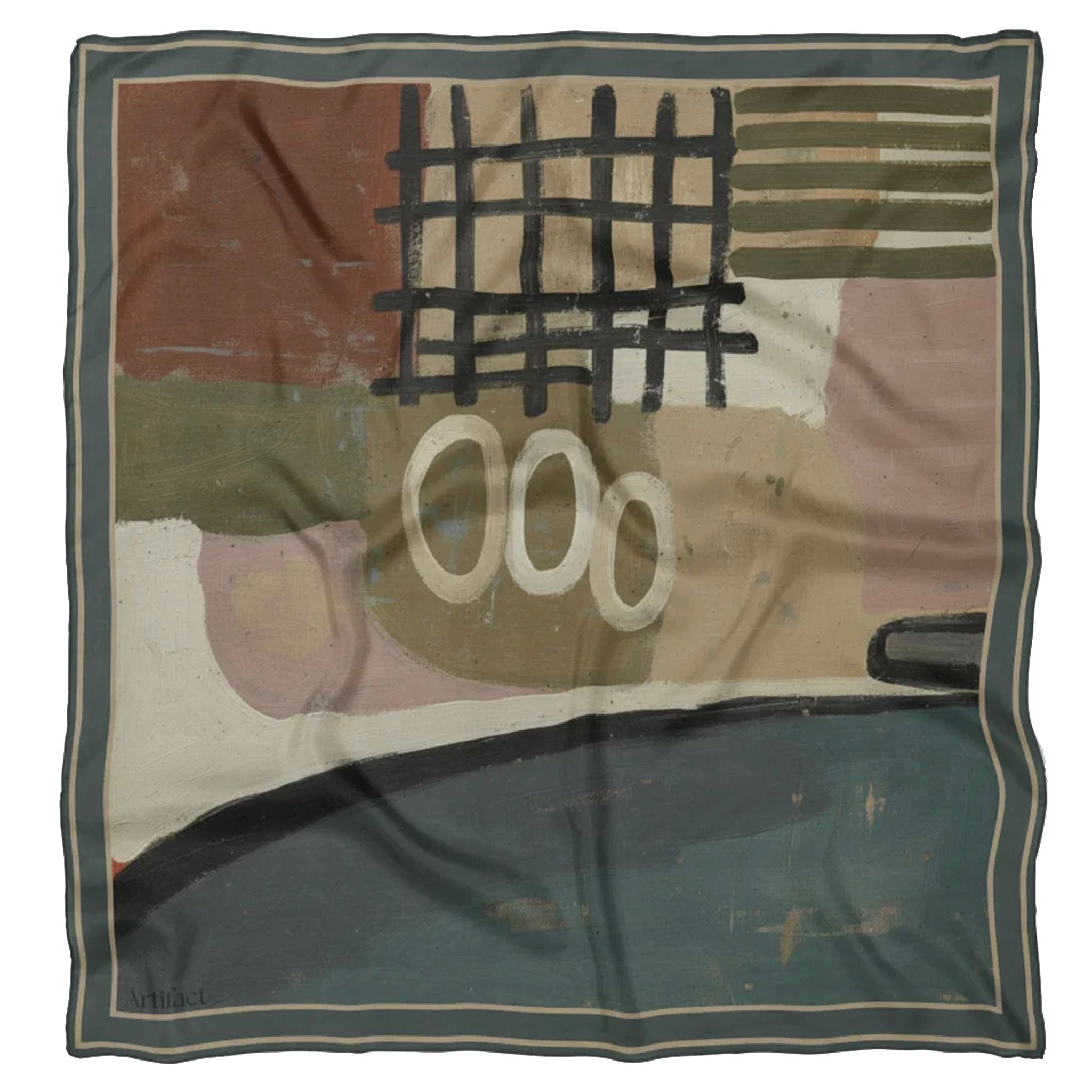 Artifact Square Silk Scarf - Tableau Strata