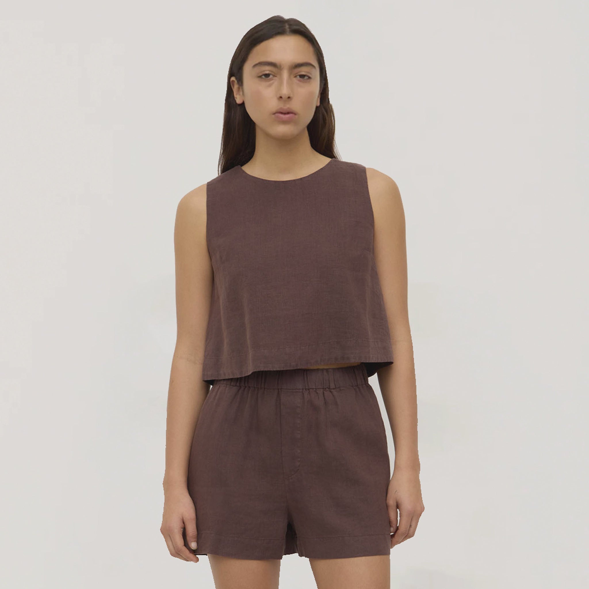 Assembly Label Everyday Linen Shorts - Ganache
