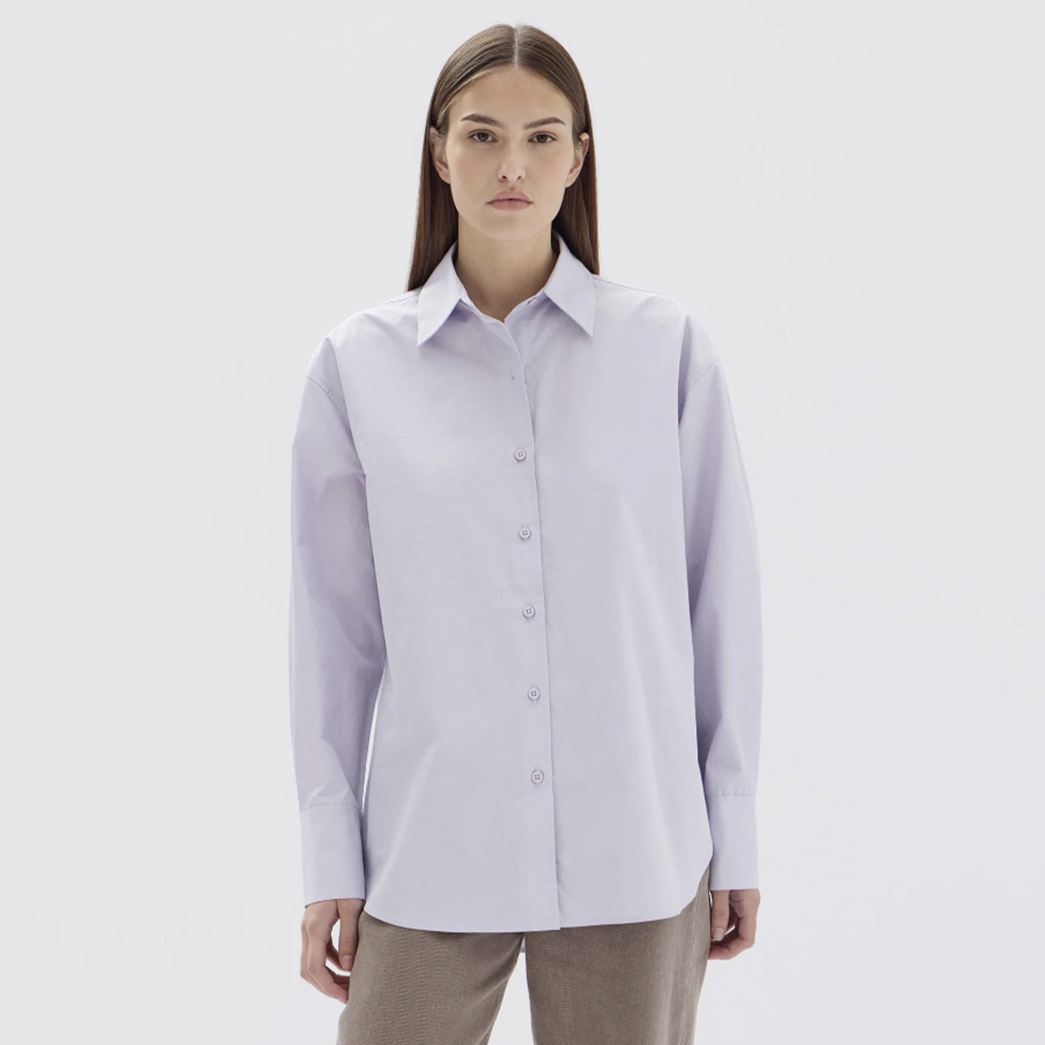 Assembly Label Everyday Poplin Shirt - Jacaranda