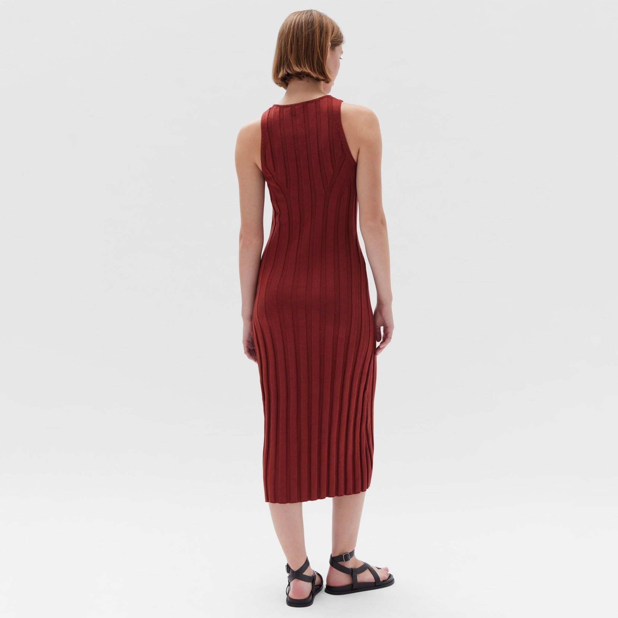 Assembly Label Florence Midi Knit Dress - Sumac - Tea Pea Home