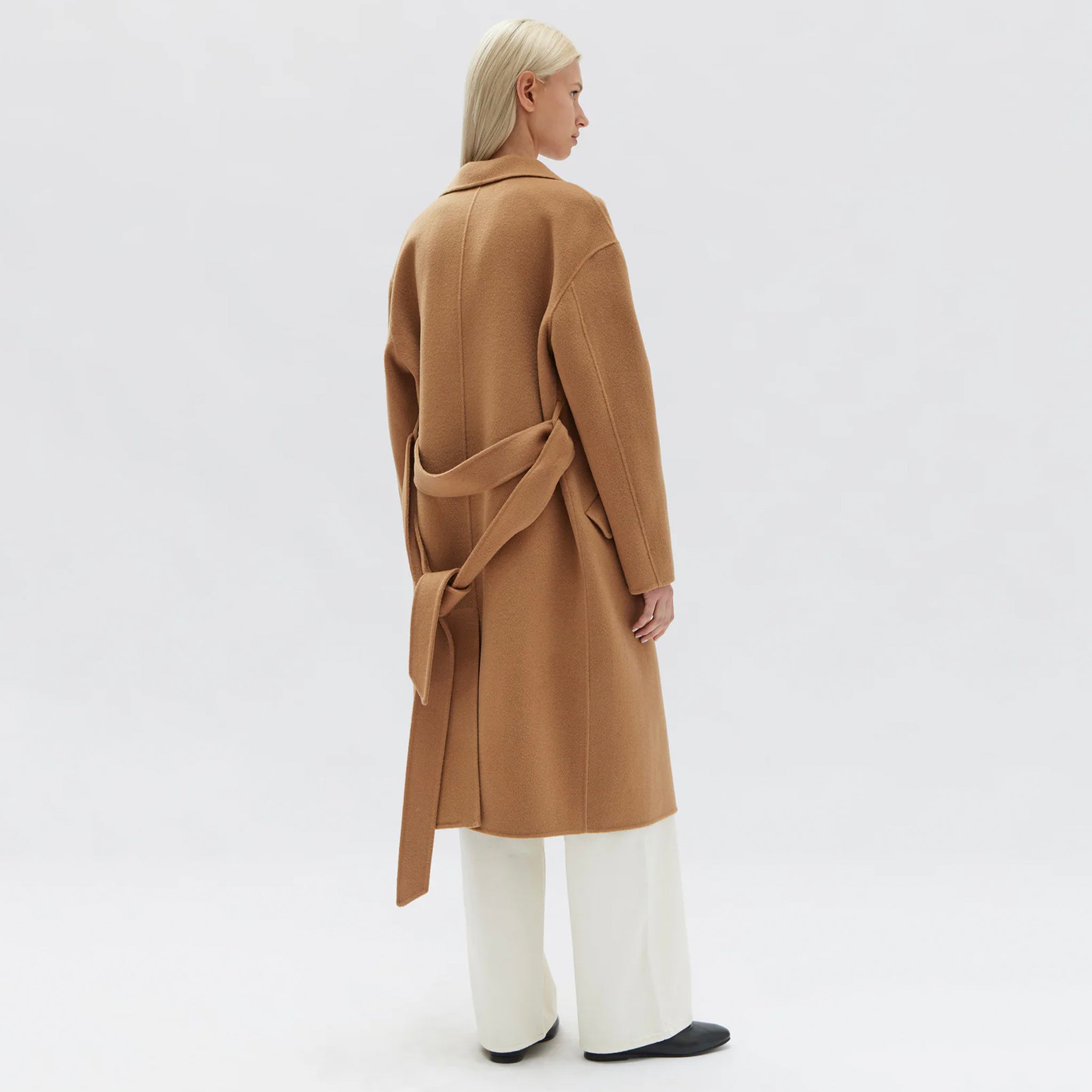 Assembly Label Sadie Single Breasted Coat - Camel