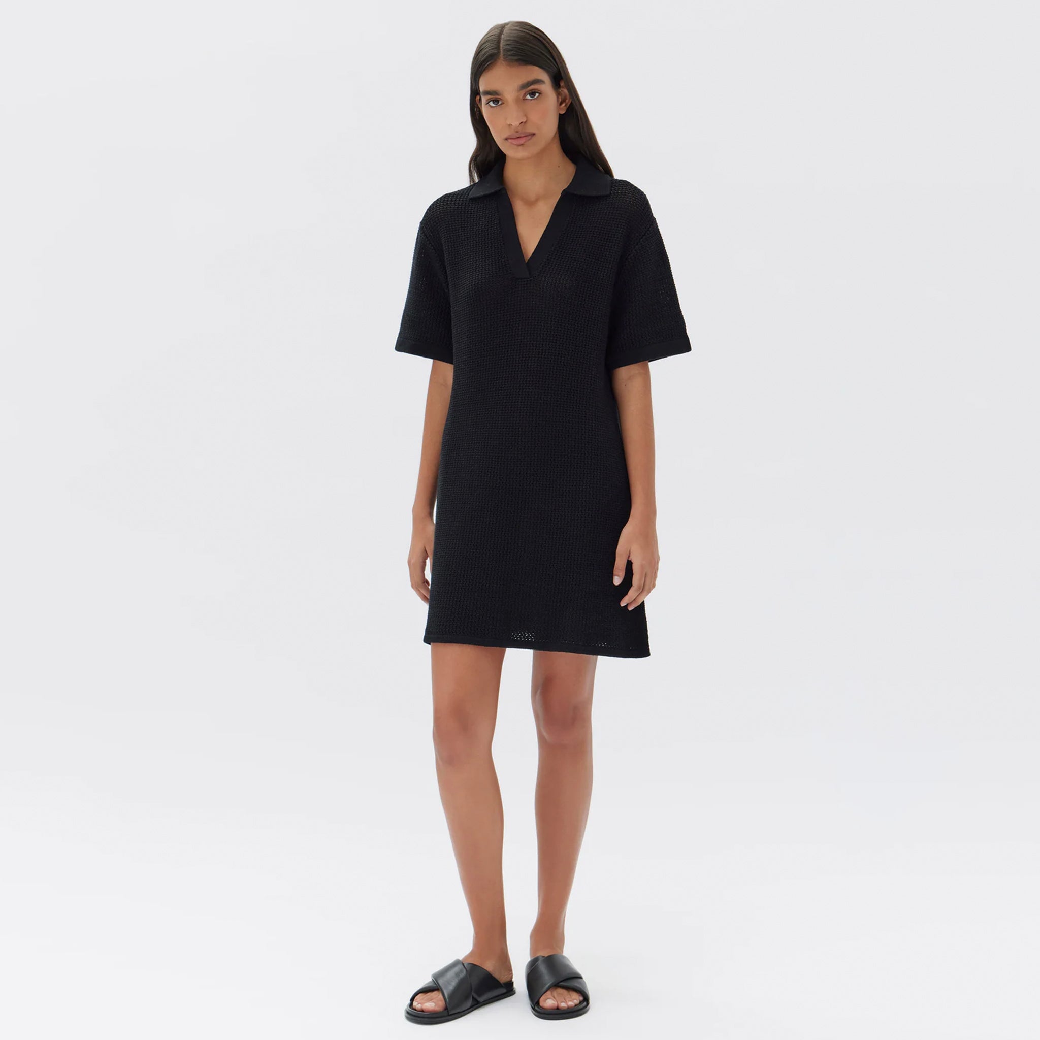 Assembly Label Lydia Knit Dress - Black - Tea Pea Home