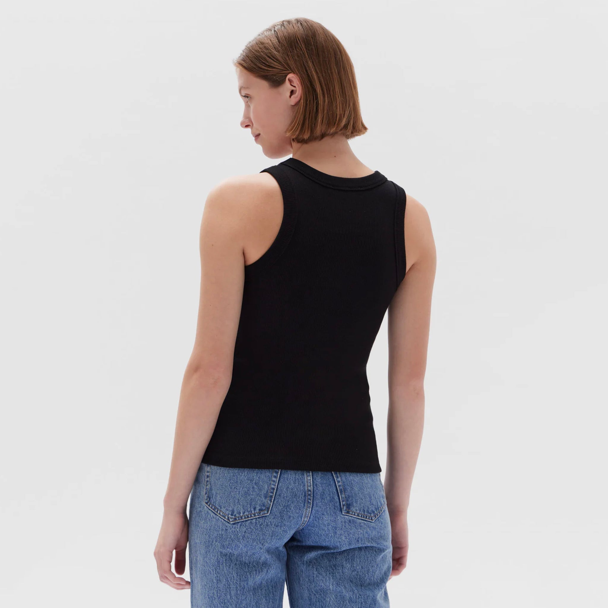 Assembly Label Miana Rib Tank - True Black - Tea Pea Home