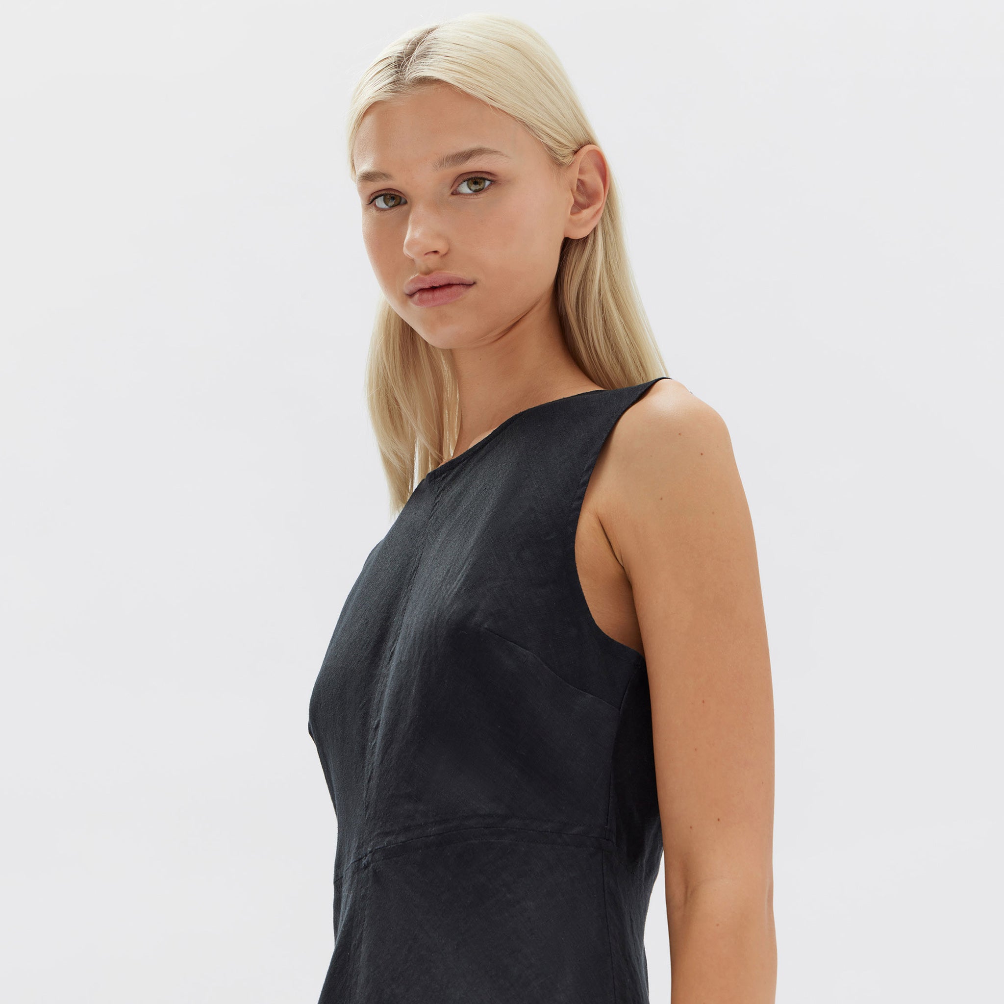 Assembly Label Naia Linen Dress - Black