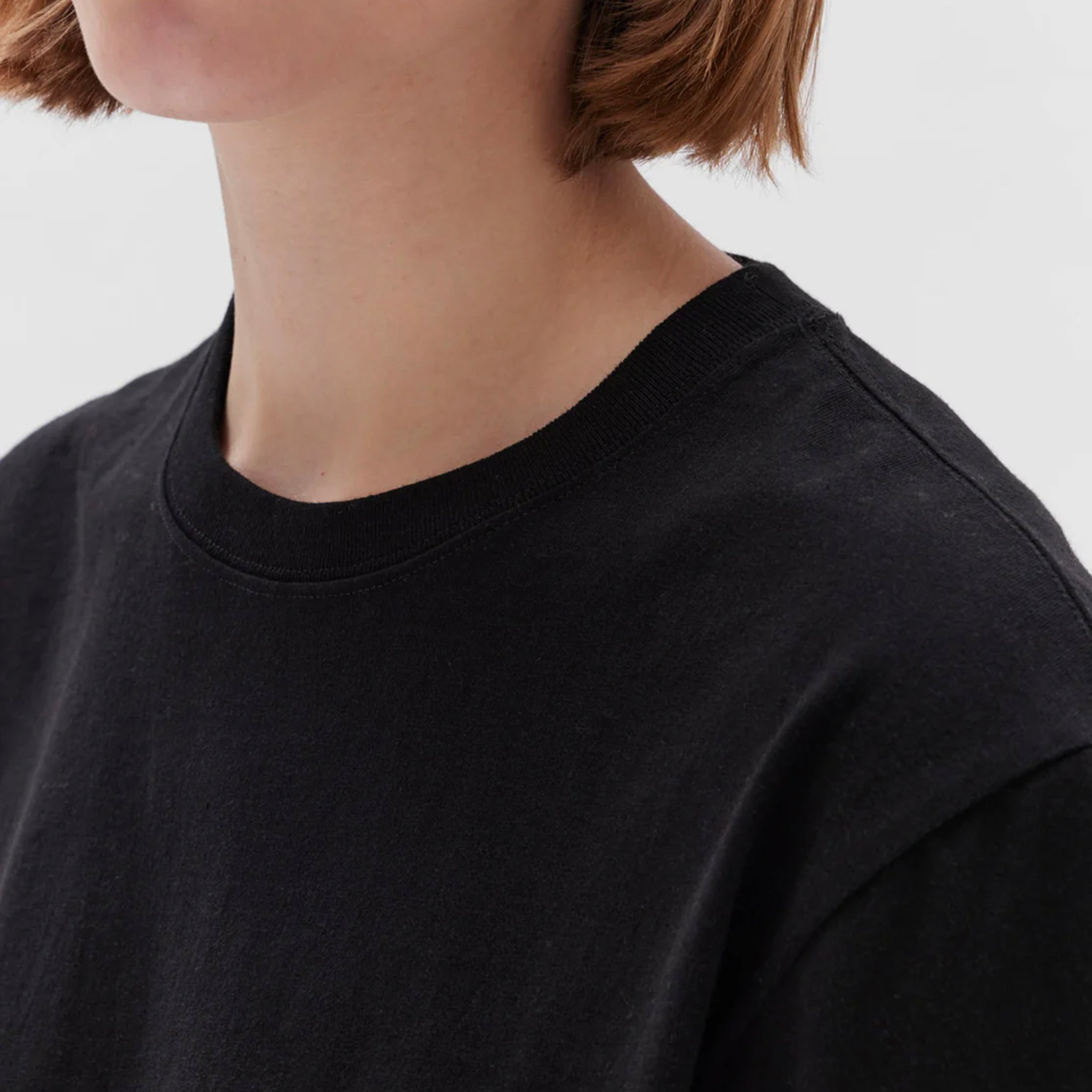 Assembly Label Organic Base Tee - Black - Tea Pea Home