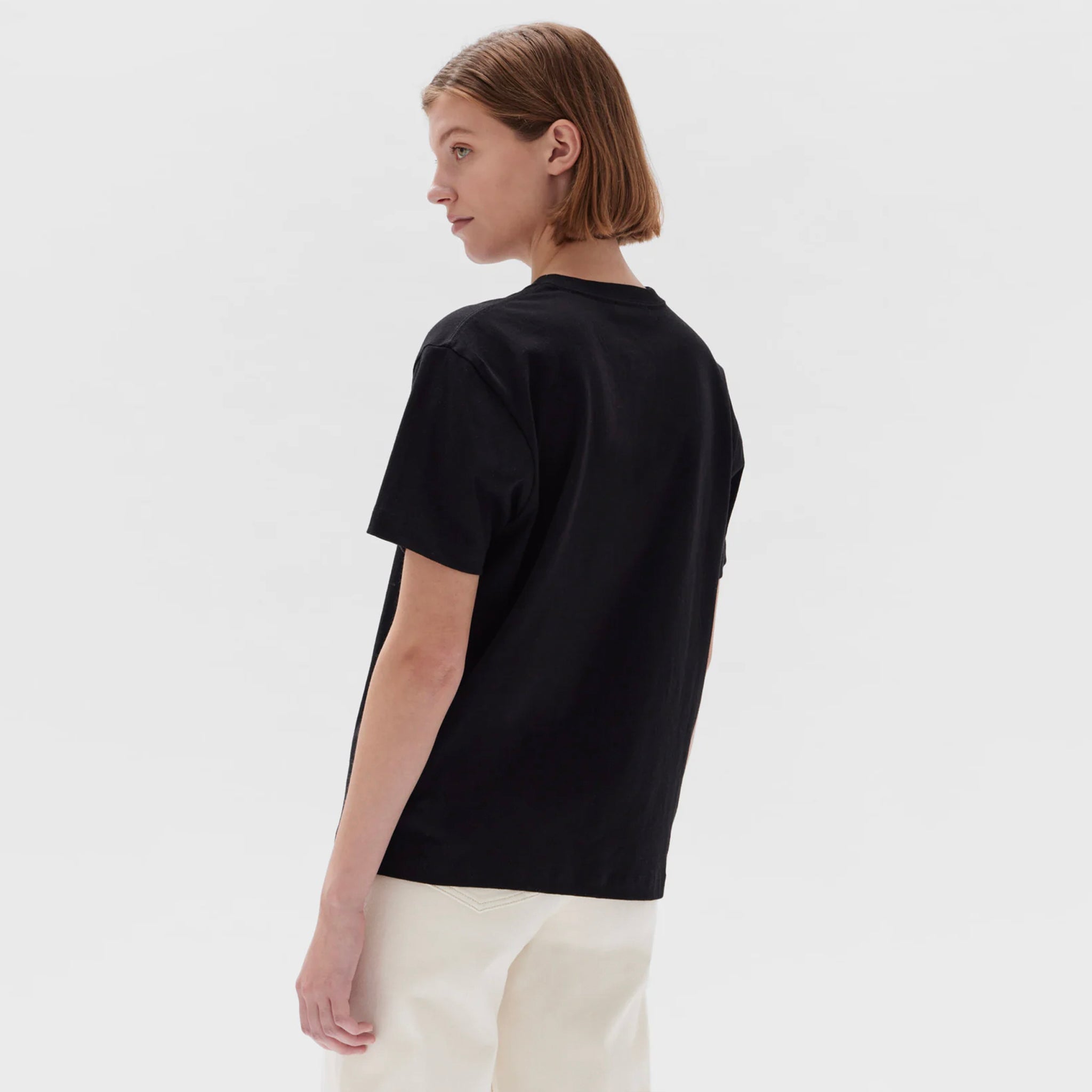 Assembly Label Organic Base Tee - Black - Tea Pea Home