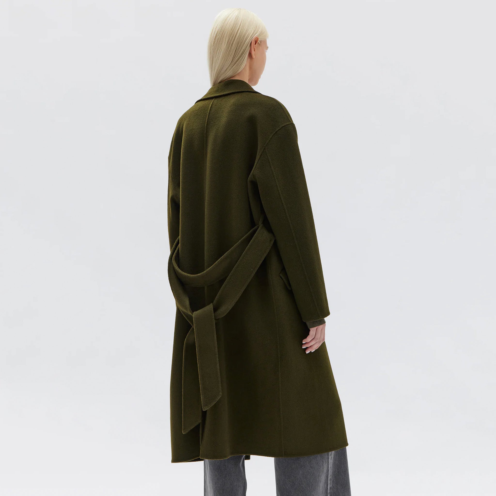 Assembly Label Sadie Single Breasted Coat - Forest