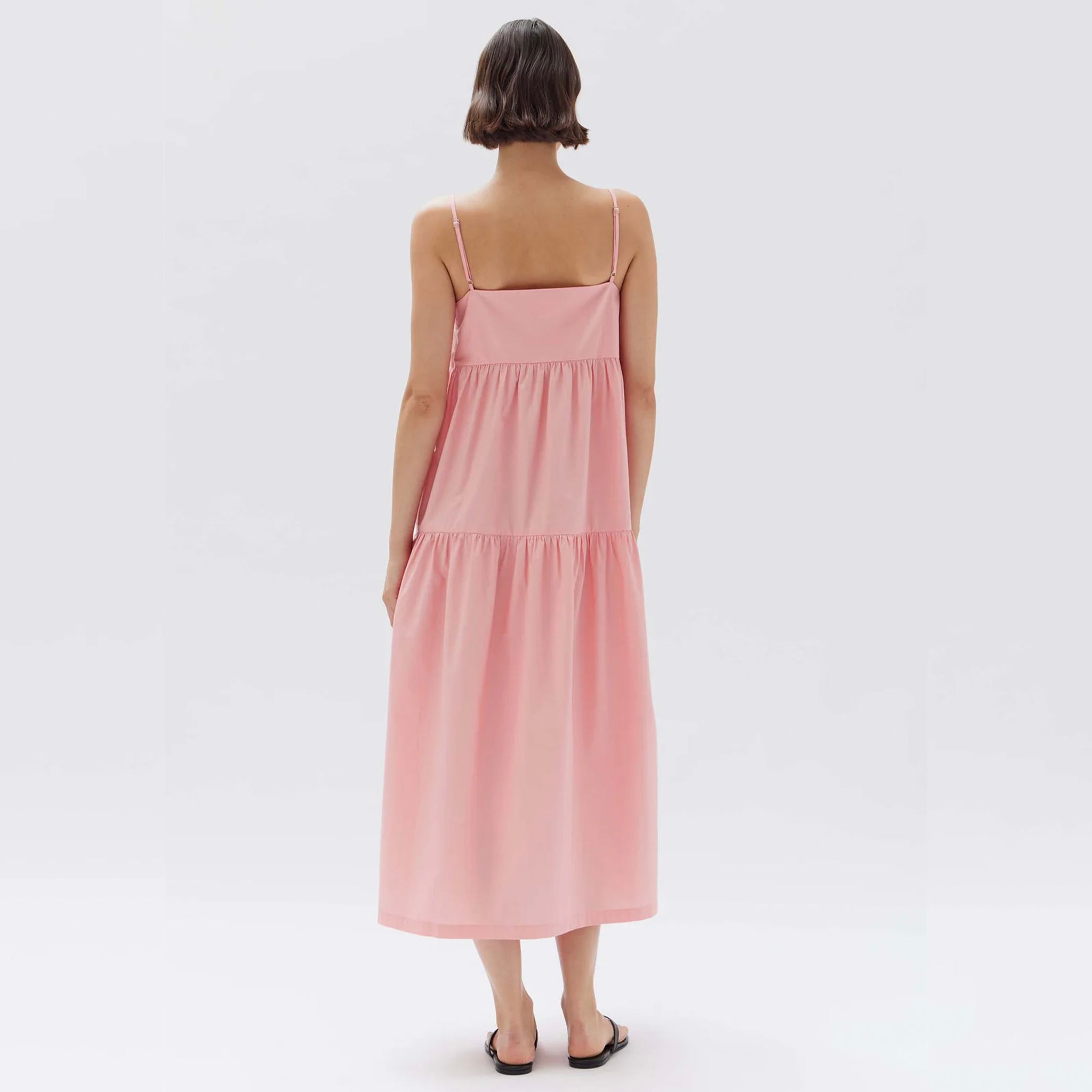 Assembly Label Sandy Poplin Dress - Coral