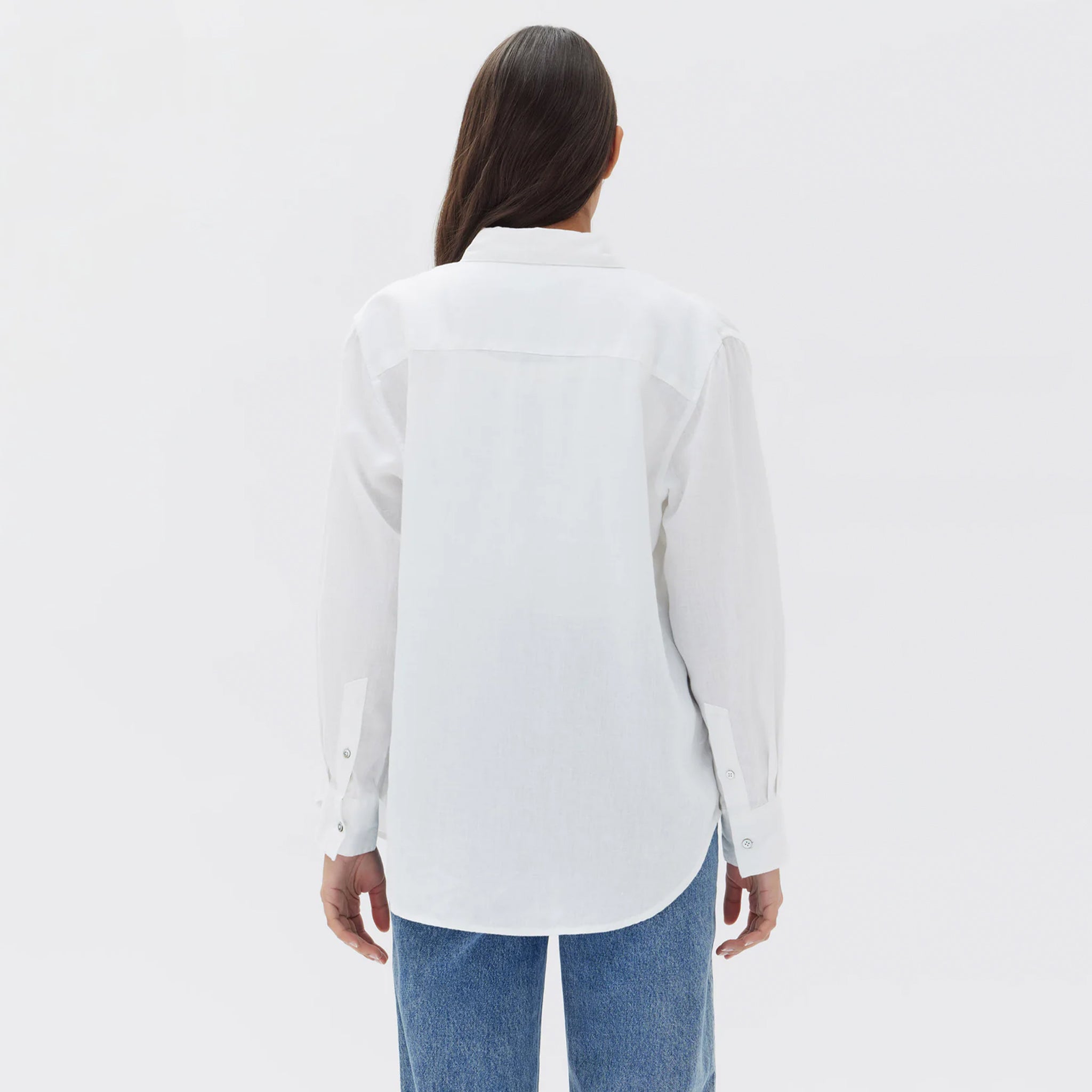 Assembly Label Xander Long Sleeve Shirt - White