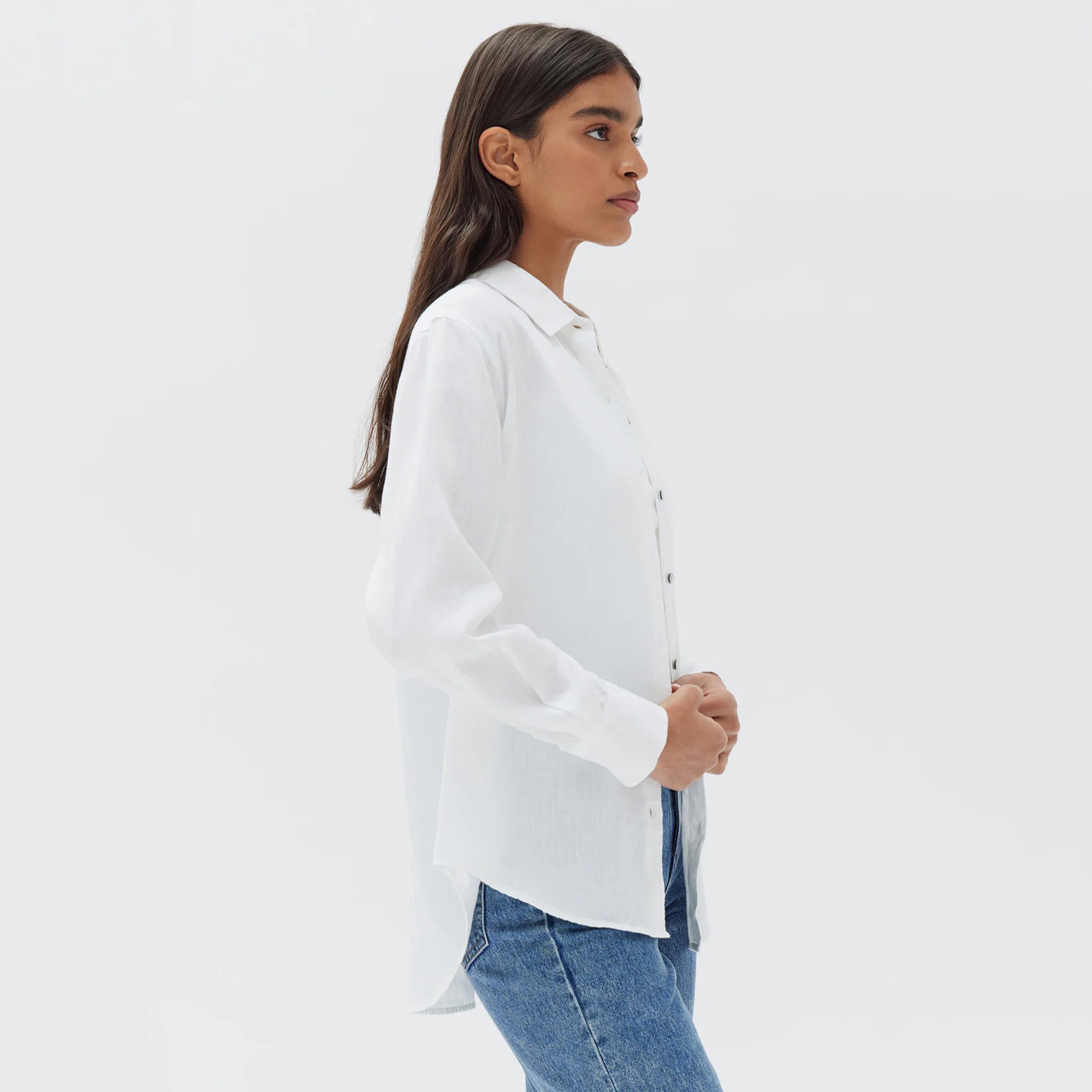 Assembly Label Xander Long Sleeve Shirt - White