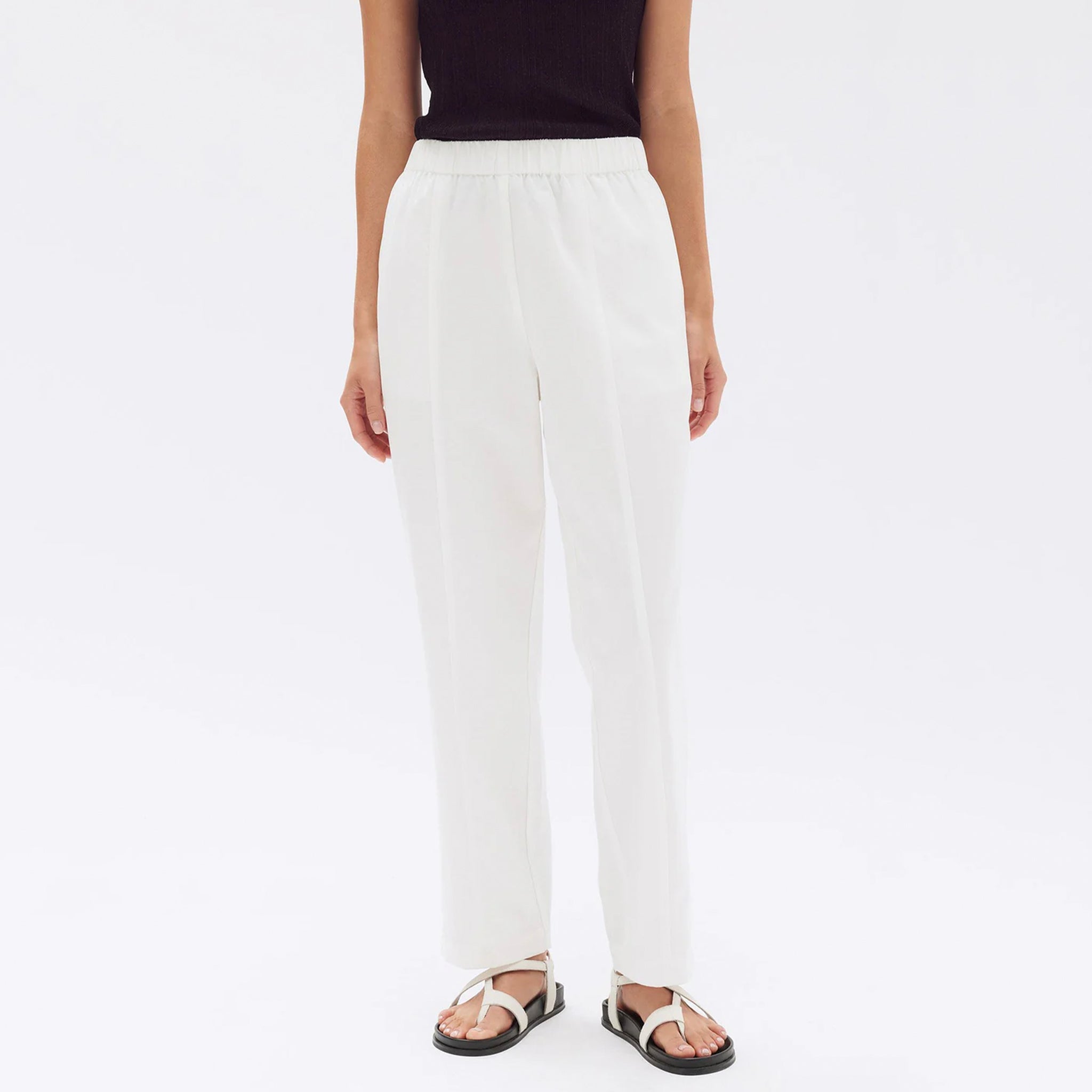 Assembly Label Bria Pants - Antique White