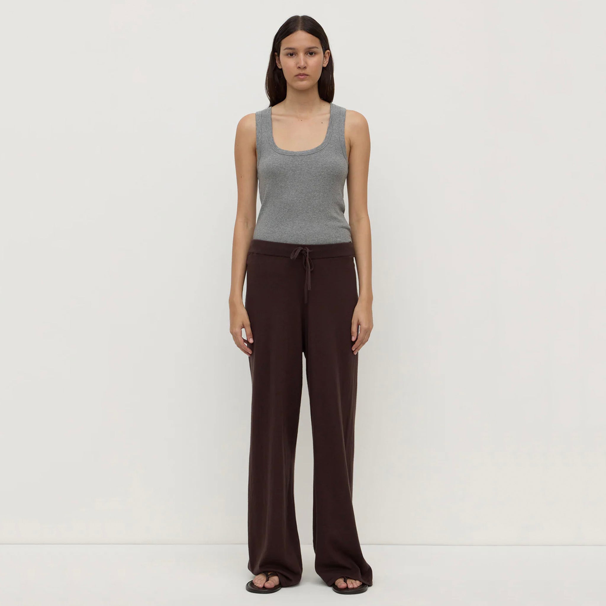 Assembly Label Cotton & Cashmere Lounge Pants - Ganache