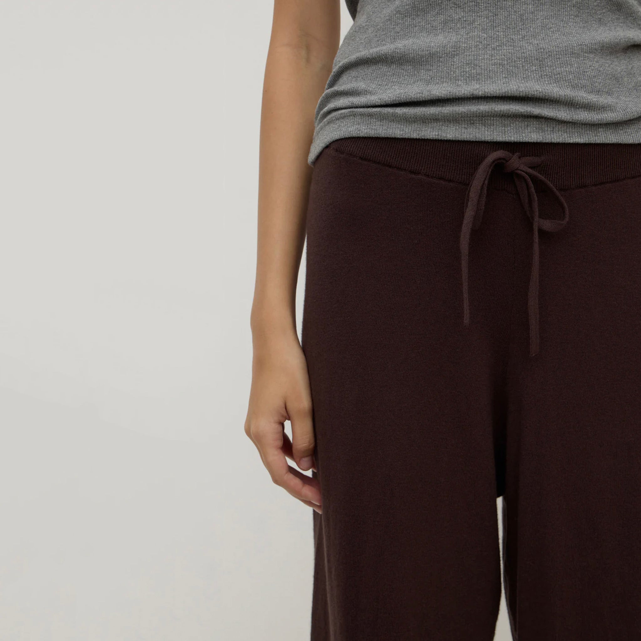 Assembly Label Cotton & Cashmere Lounge Pants - Ganache