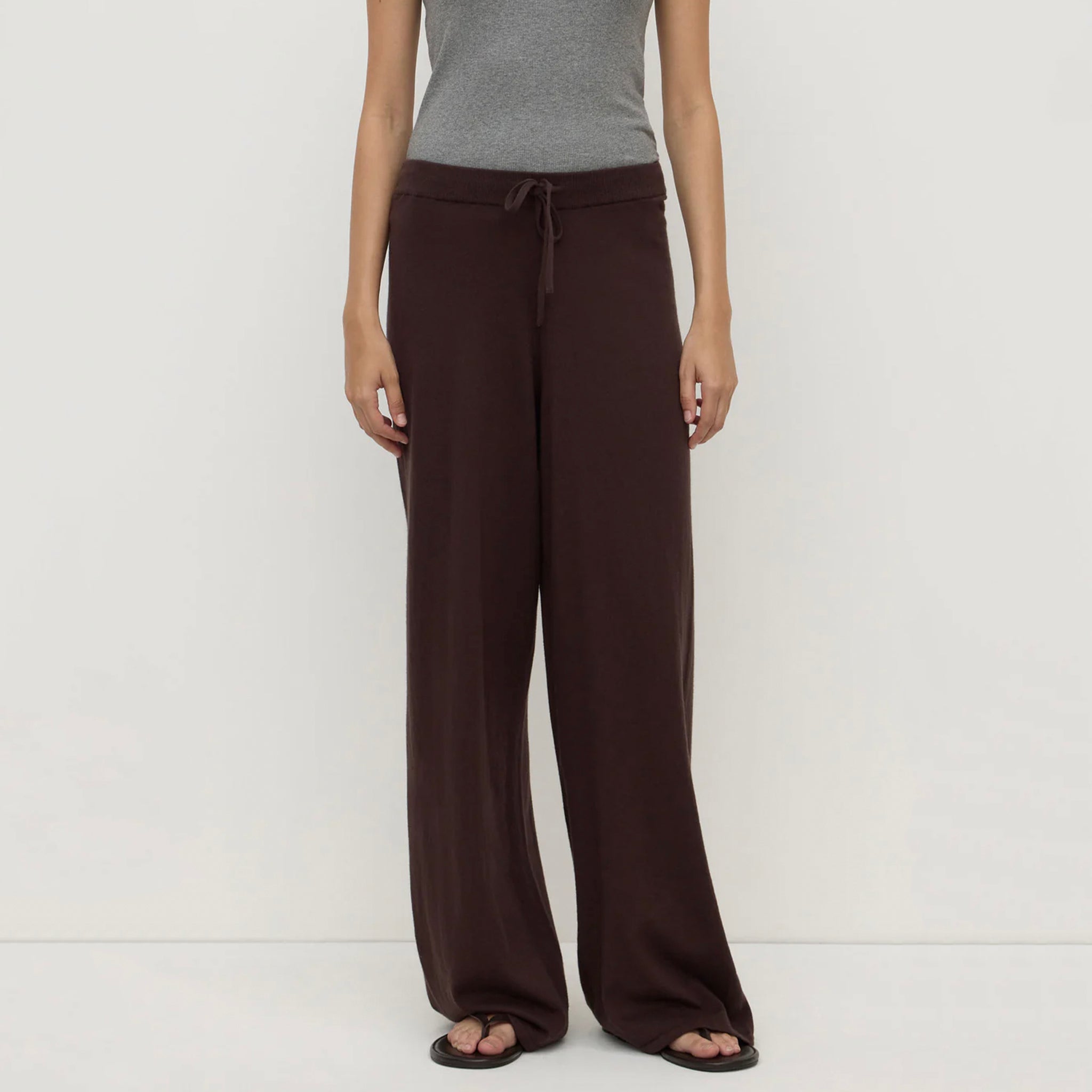 Assembly Label Cotton & Cashmere Lounge Pants - Ganache