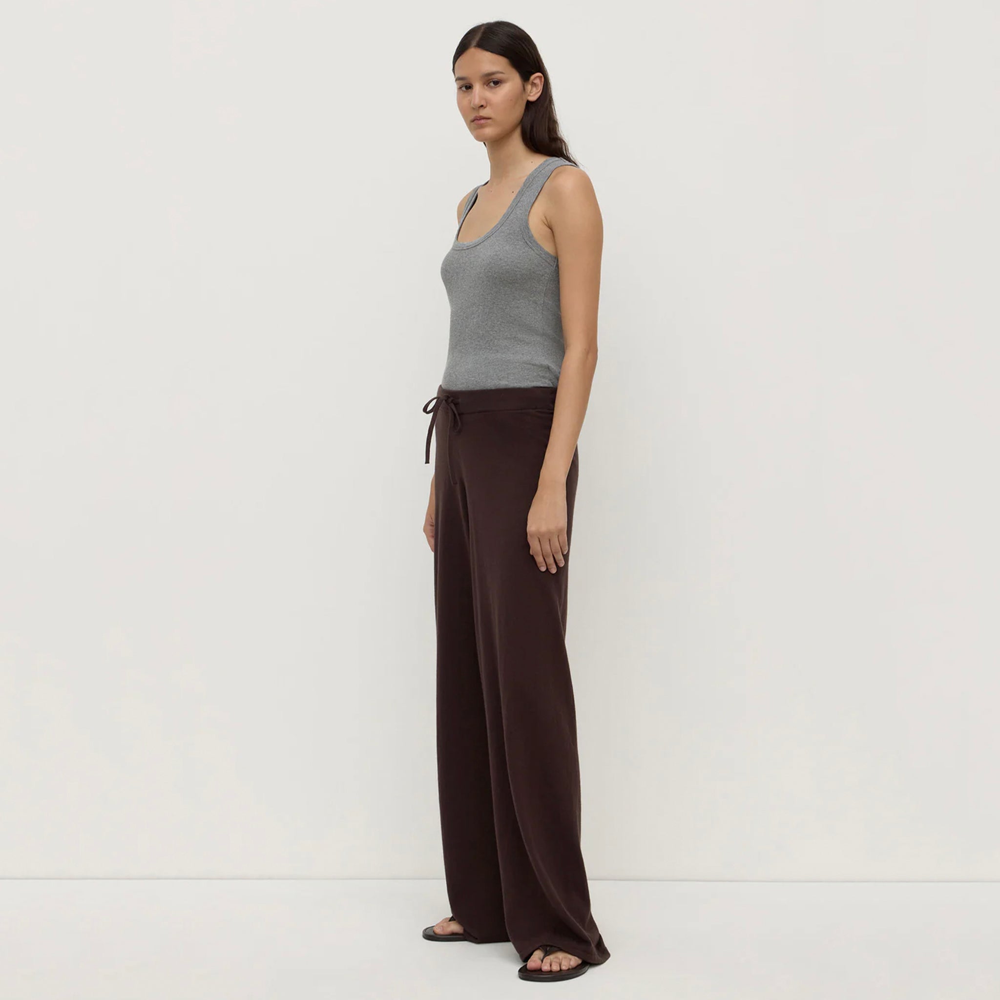 Assembly Label Cotton & Cashmere Lounge Pants - Ganache