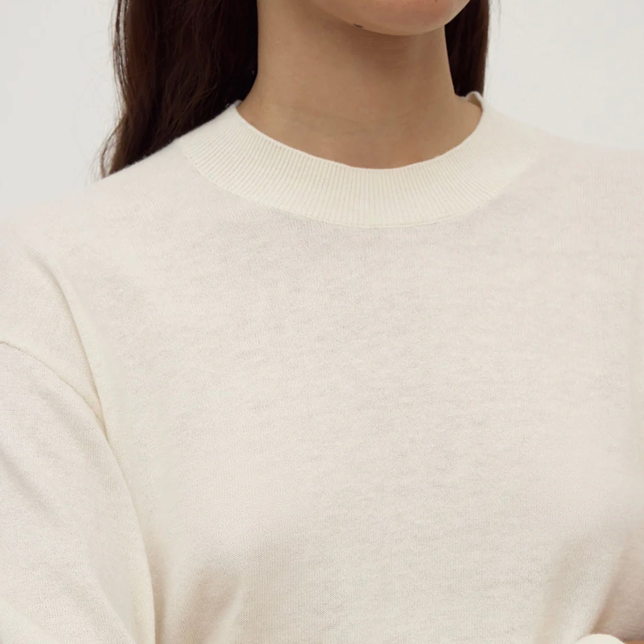 Assembly Label Cotton & Cashmere Lounge Sweater - Cream
