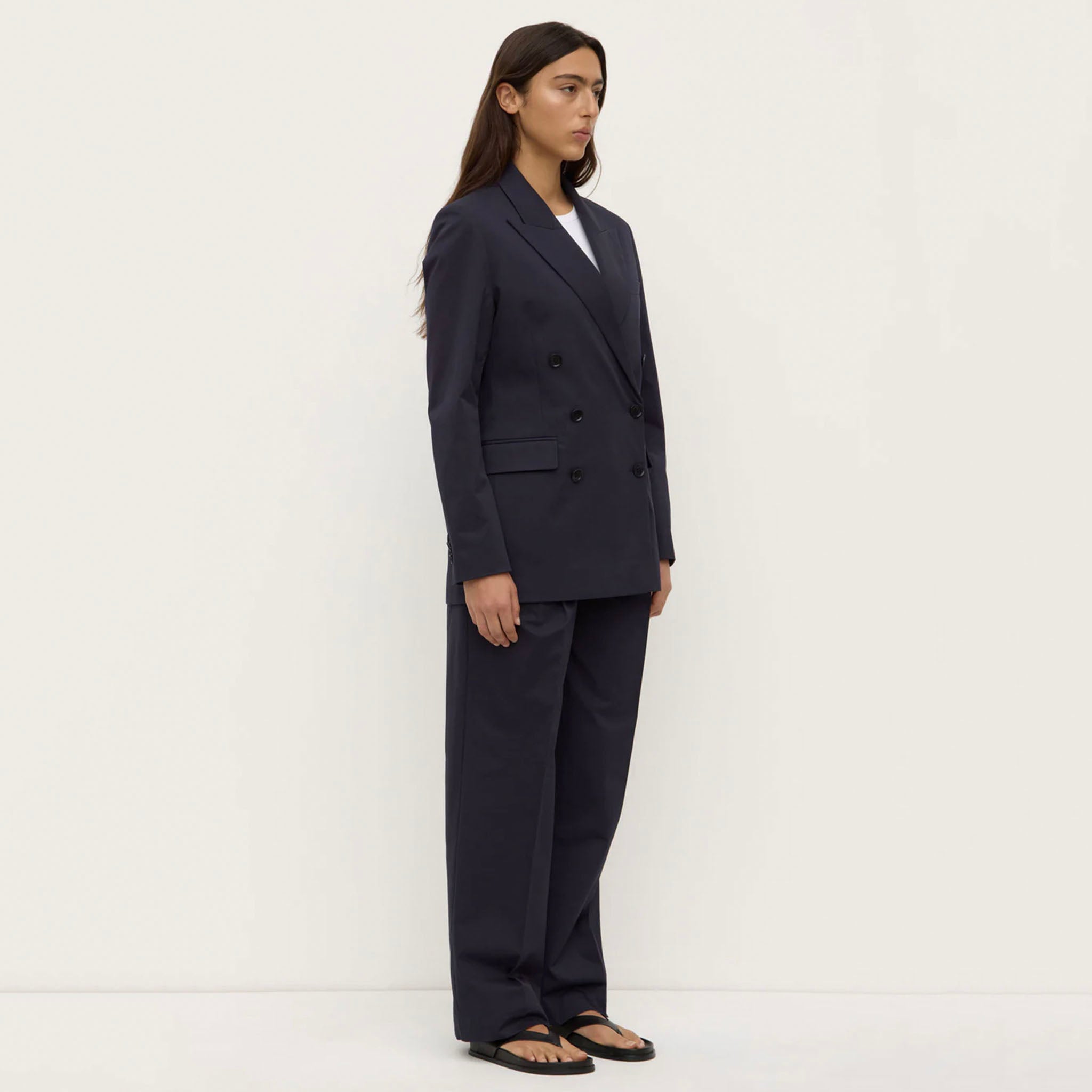 Assembly Label Ellen Double Breasted Blazer - True Navy