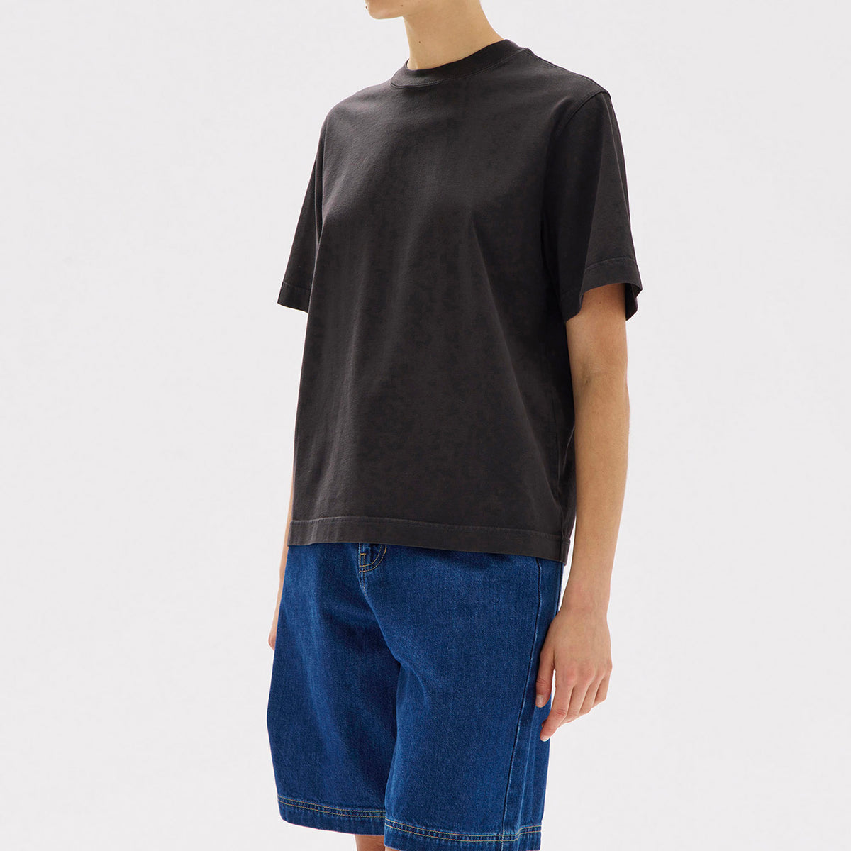 Assembly Label Atelier Logo Tee - True Navy/White
