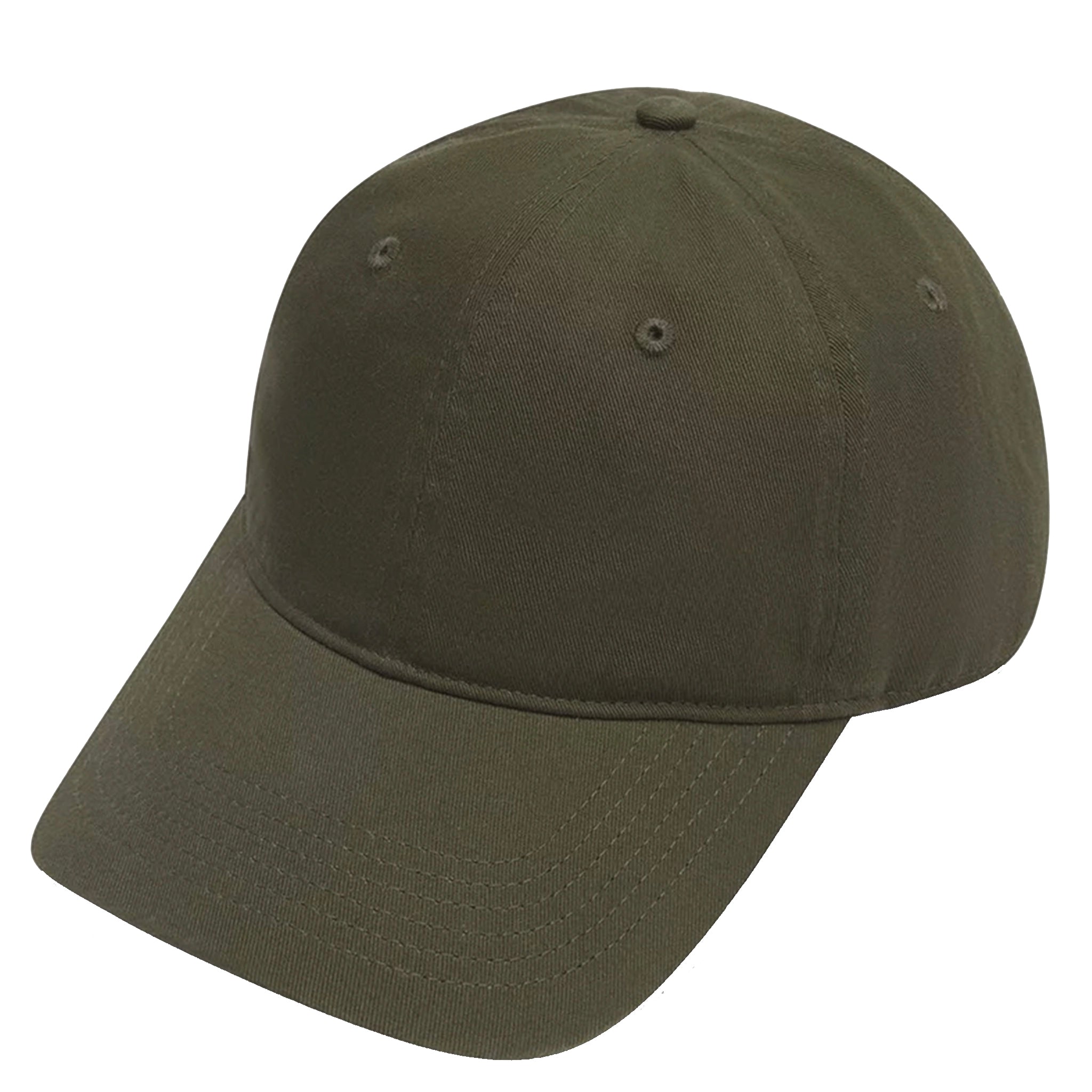 Green baseball cap on a white background