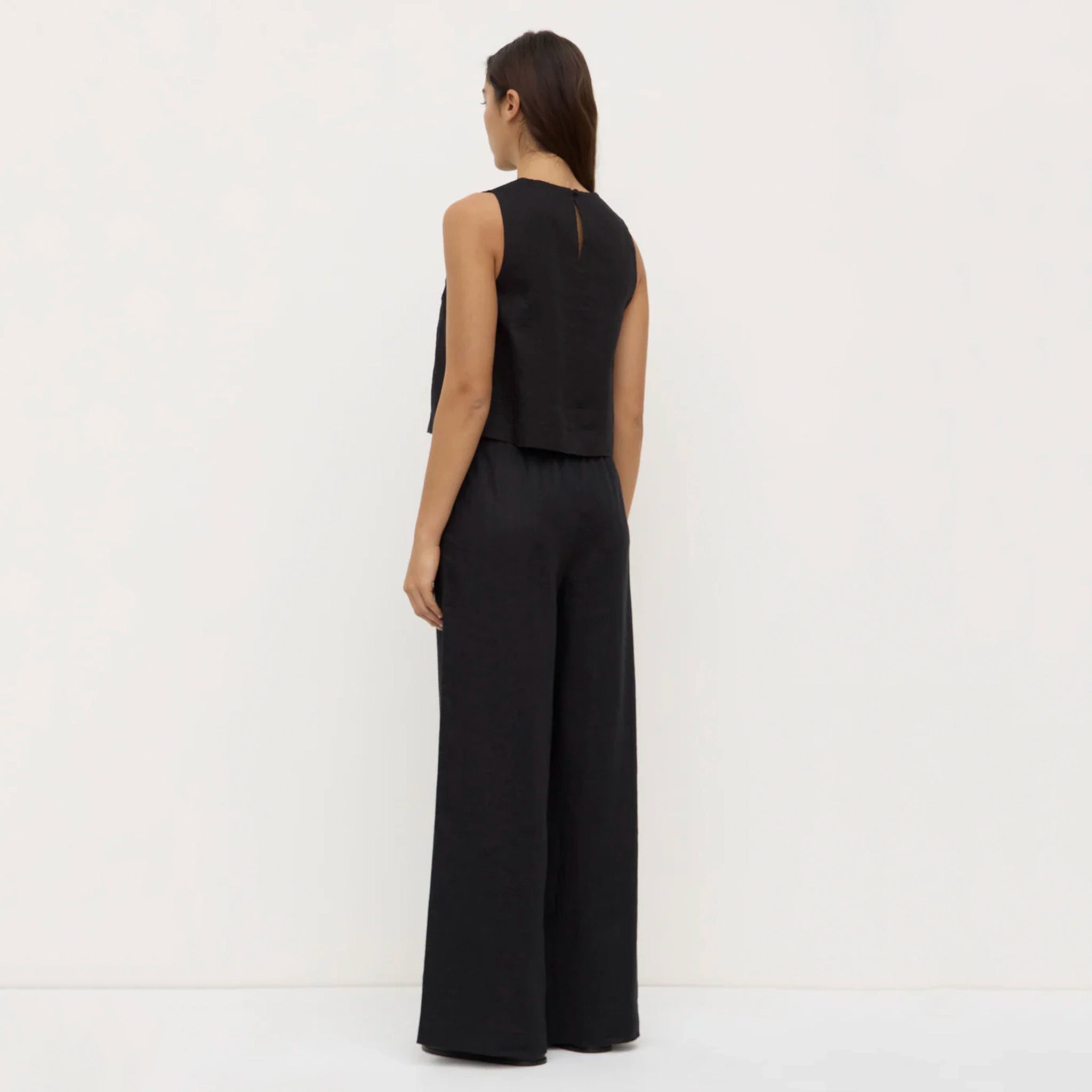 Assembly Label Everyday Linen Pants - Black