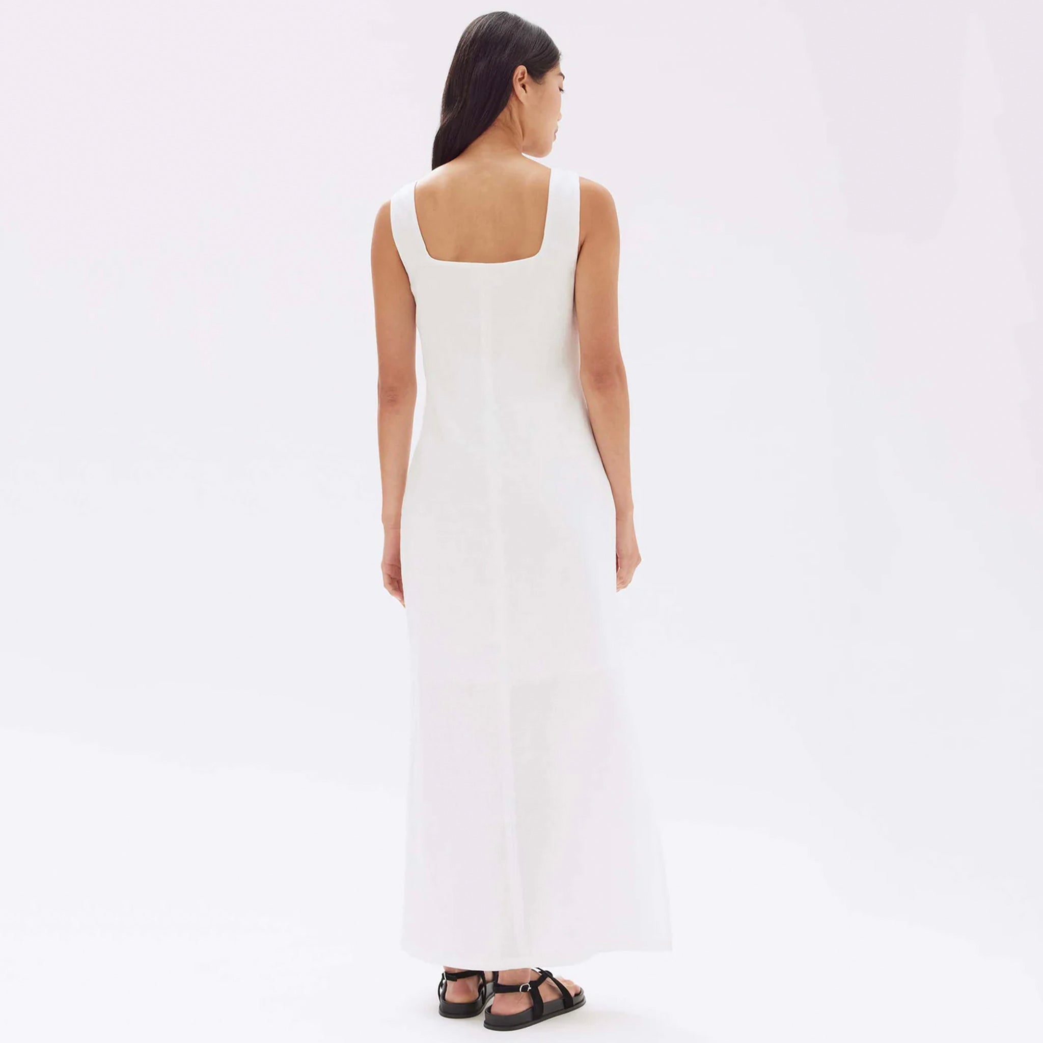 Assembly Label Georgina Linen Maxi Dress - White