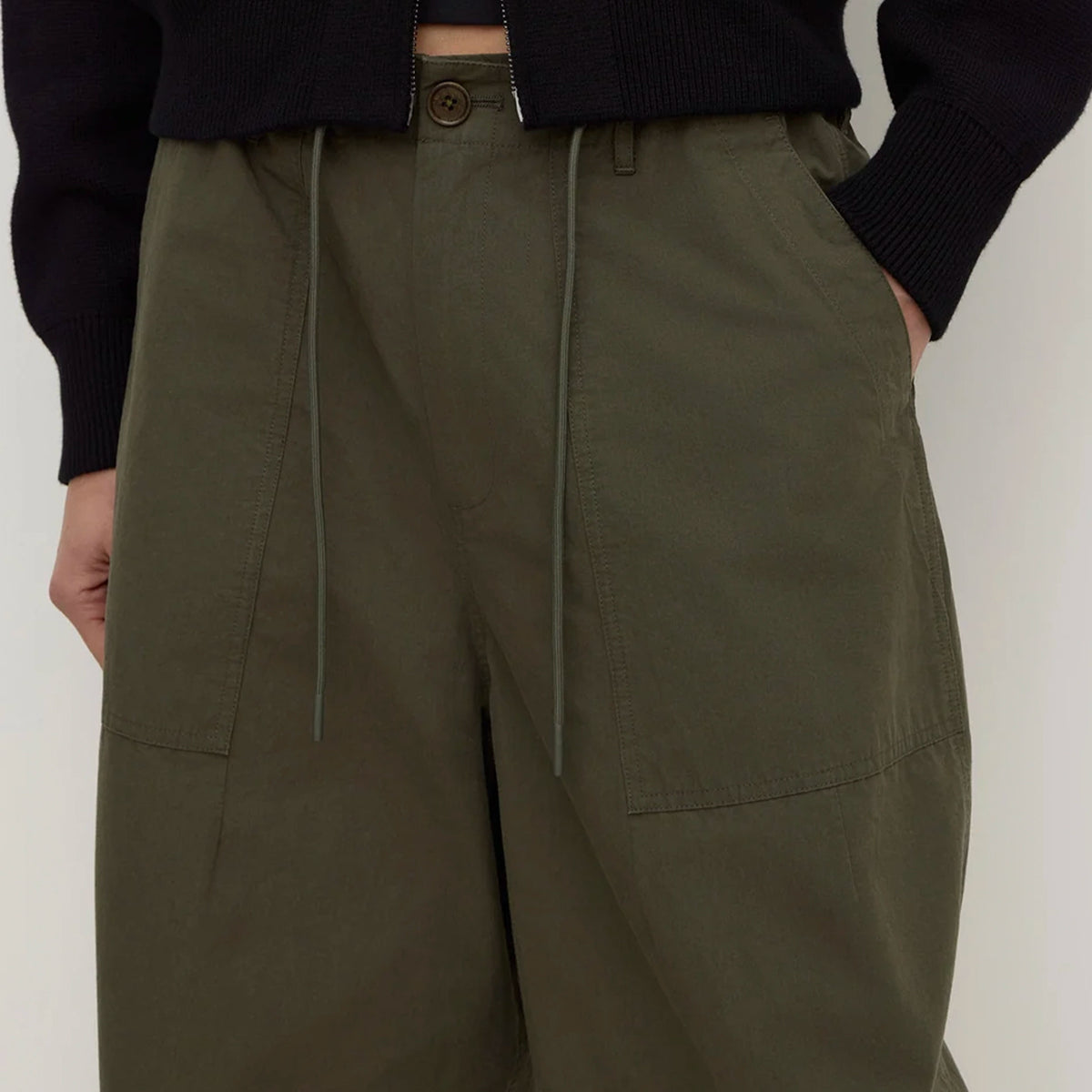 Assembly Label Gigi Utility Pants - Dark Military