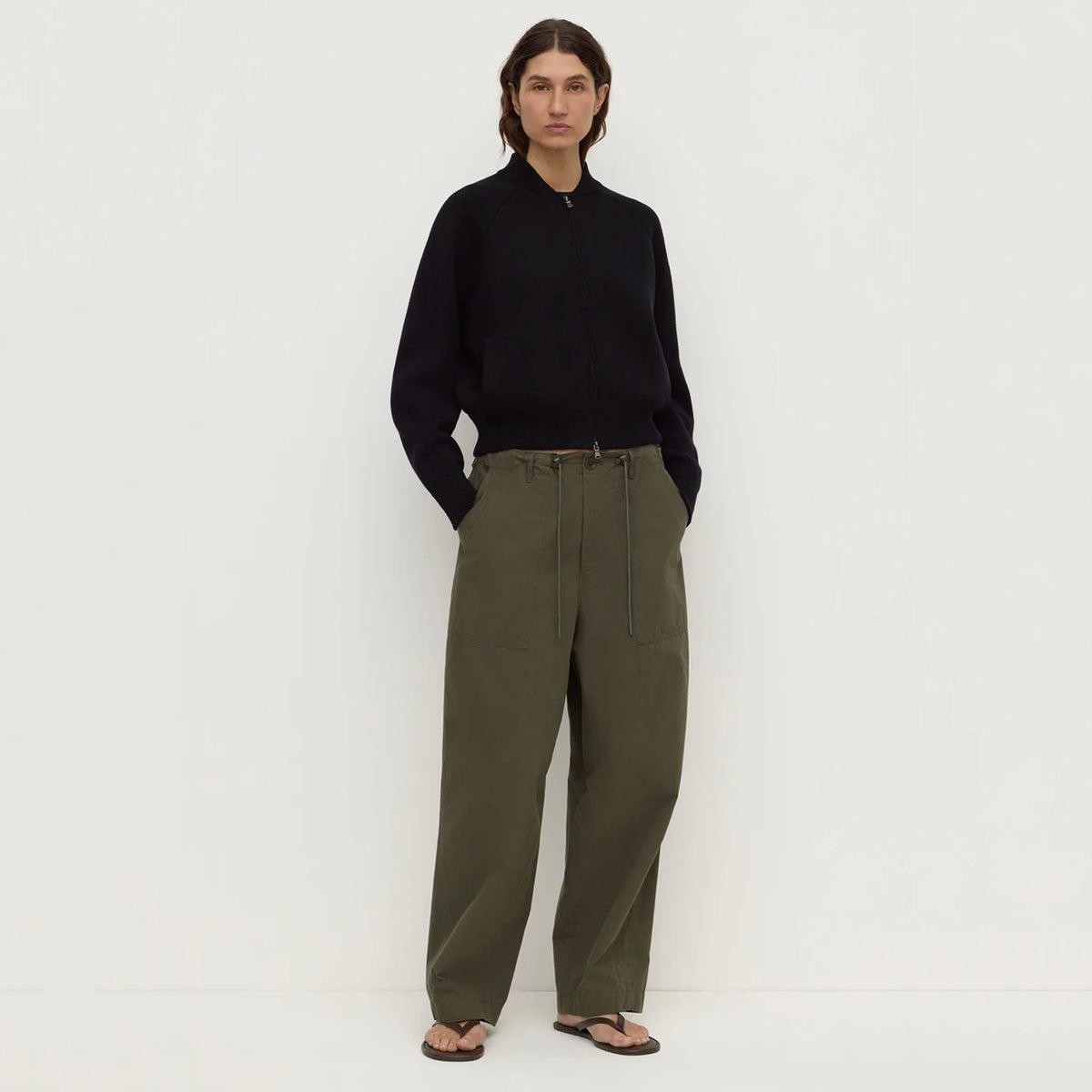 Assembly Label Gigi Utility Pants - Dark Military