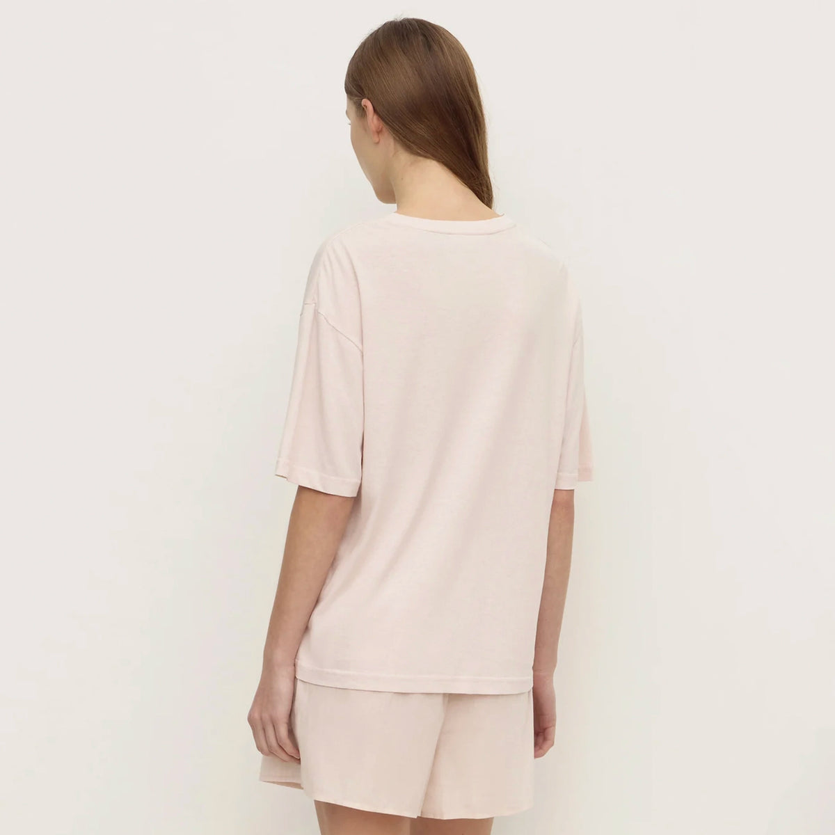 Assembly Label Kira Cotton Hemp Tee - Soft Rose