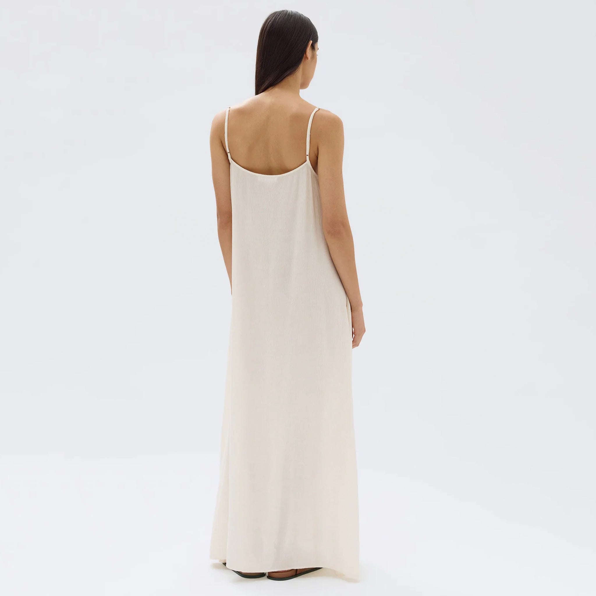 Assembly Label Lani Crinkle Maxi Dress - Stone