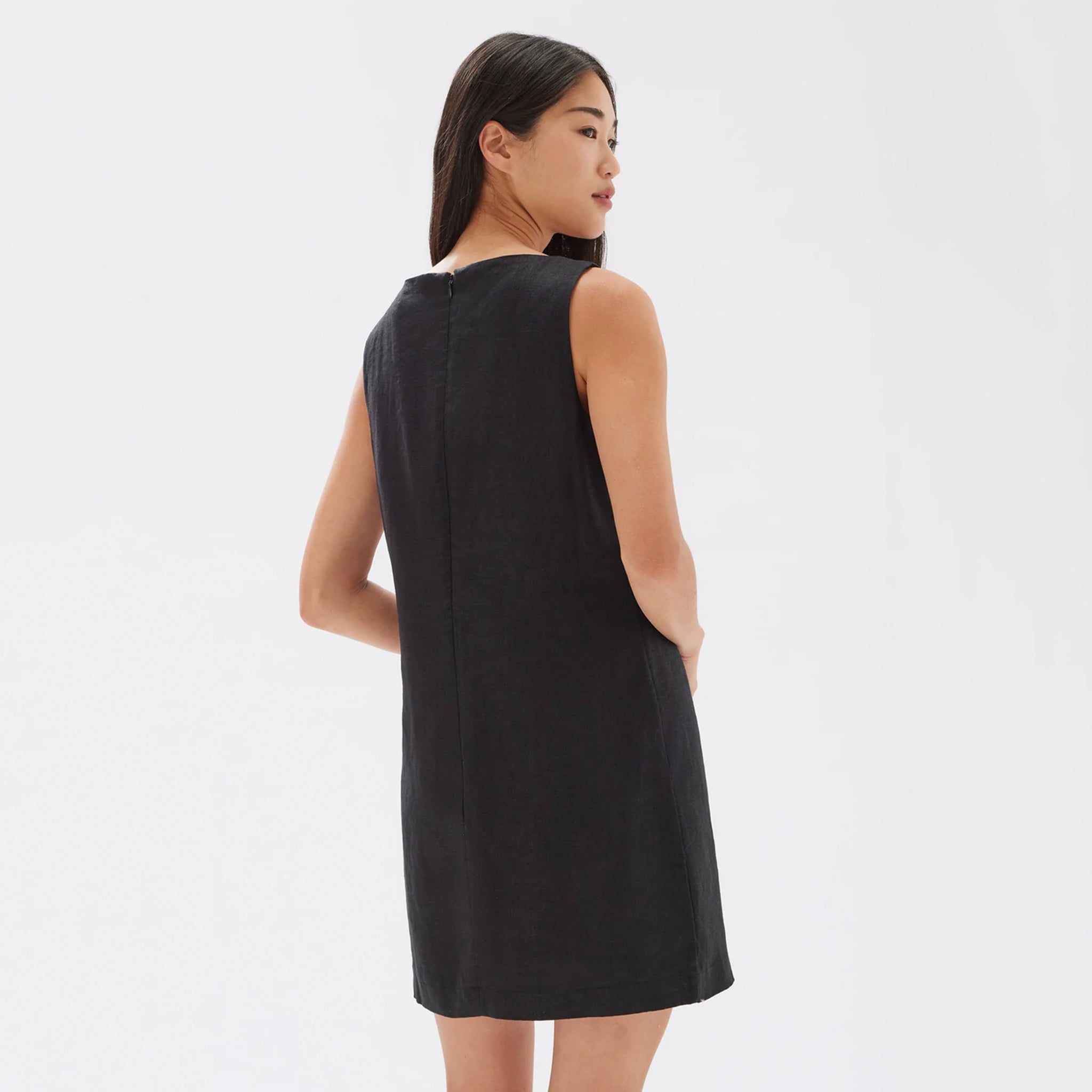 Assembly Label Nadine Linen Mini Dress - Black