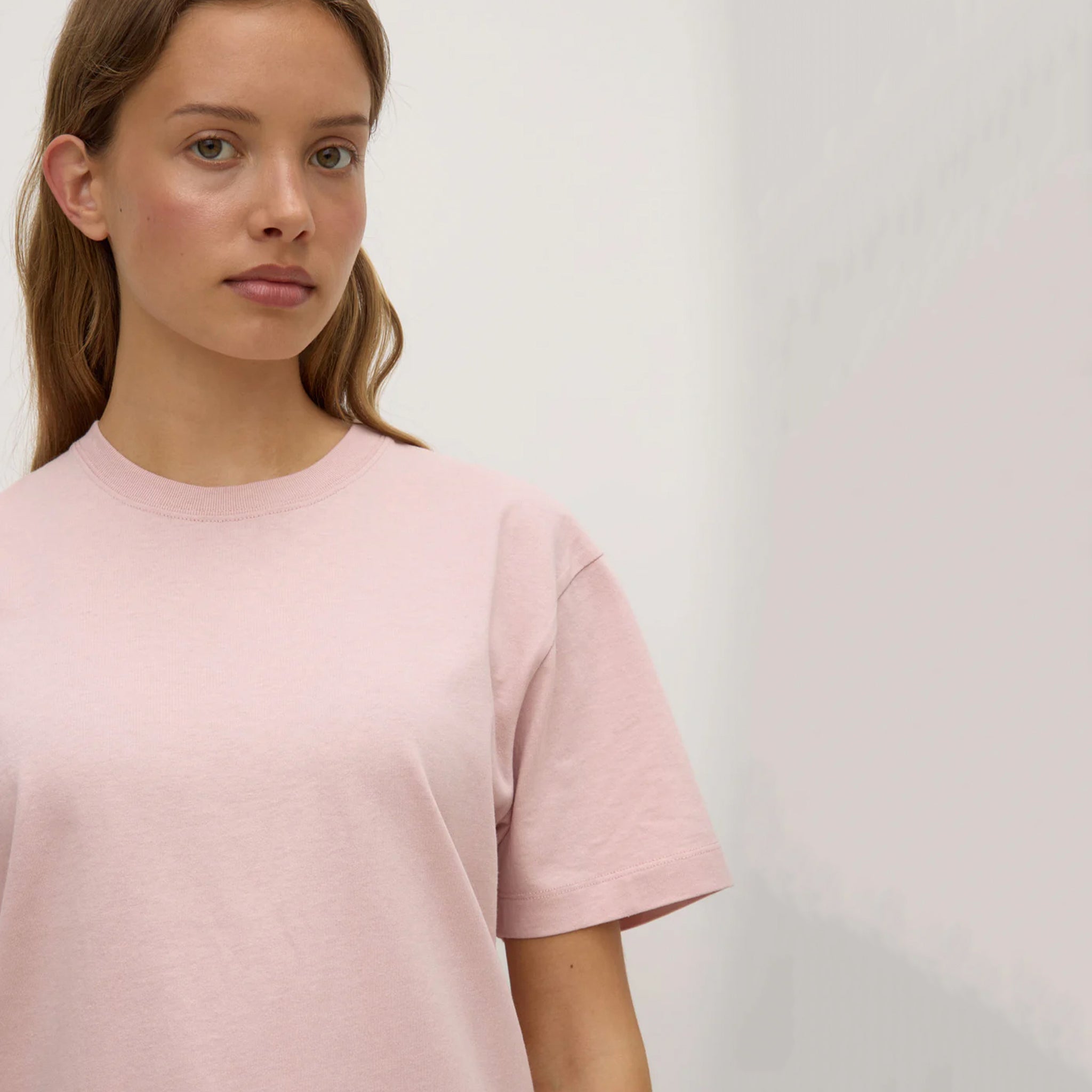 Assembly Label Organic Cotton Base Tee - Frosted Rose