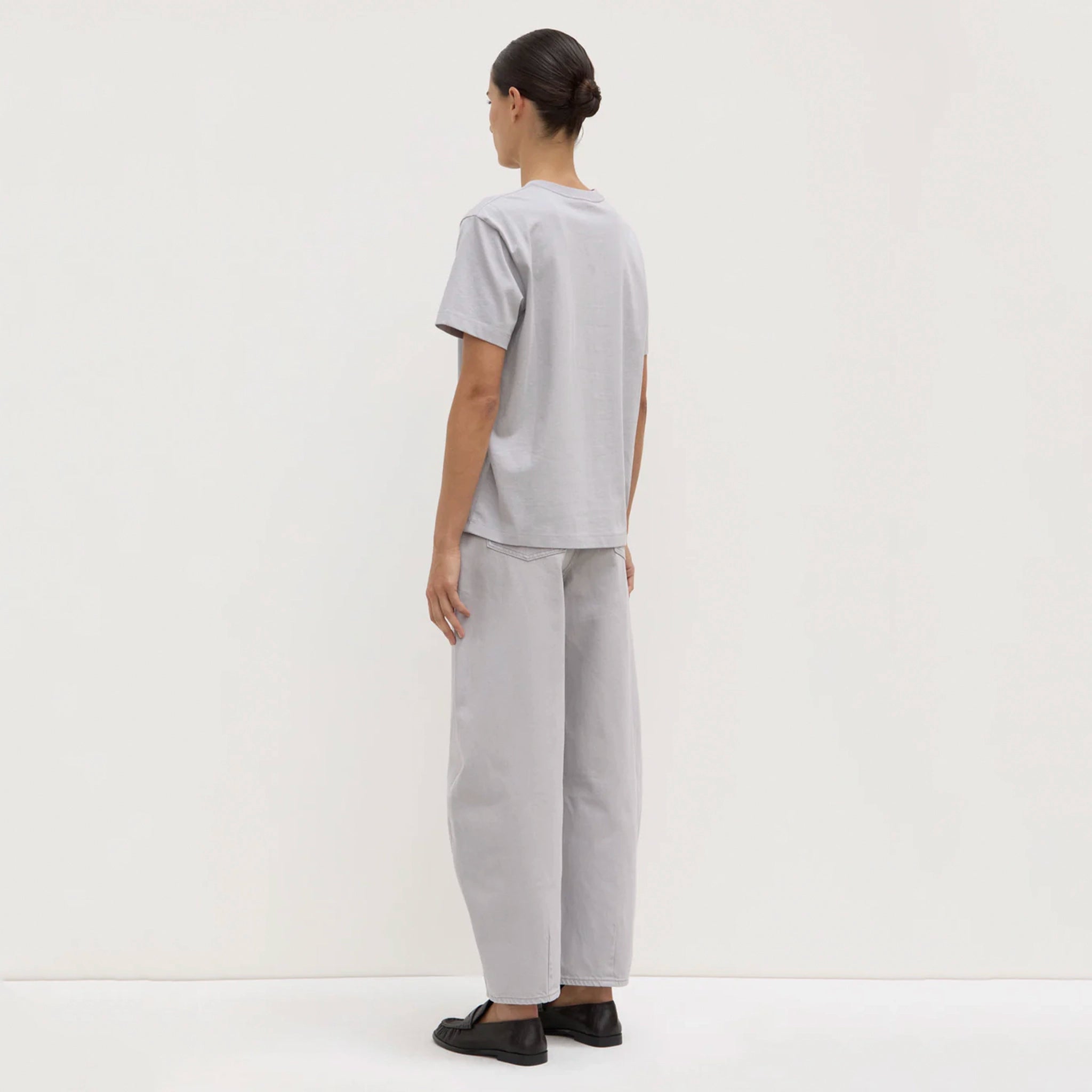 Assembly Label Organic Cotton Base Tee - Light Grey