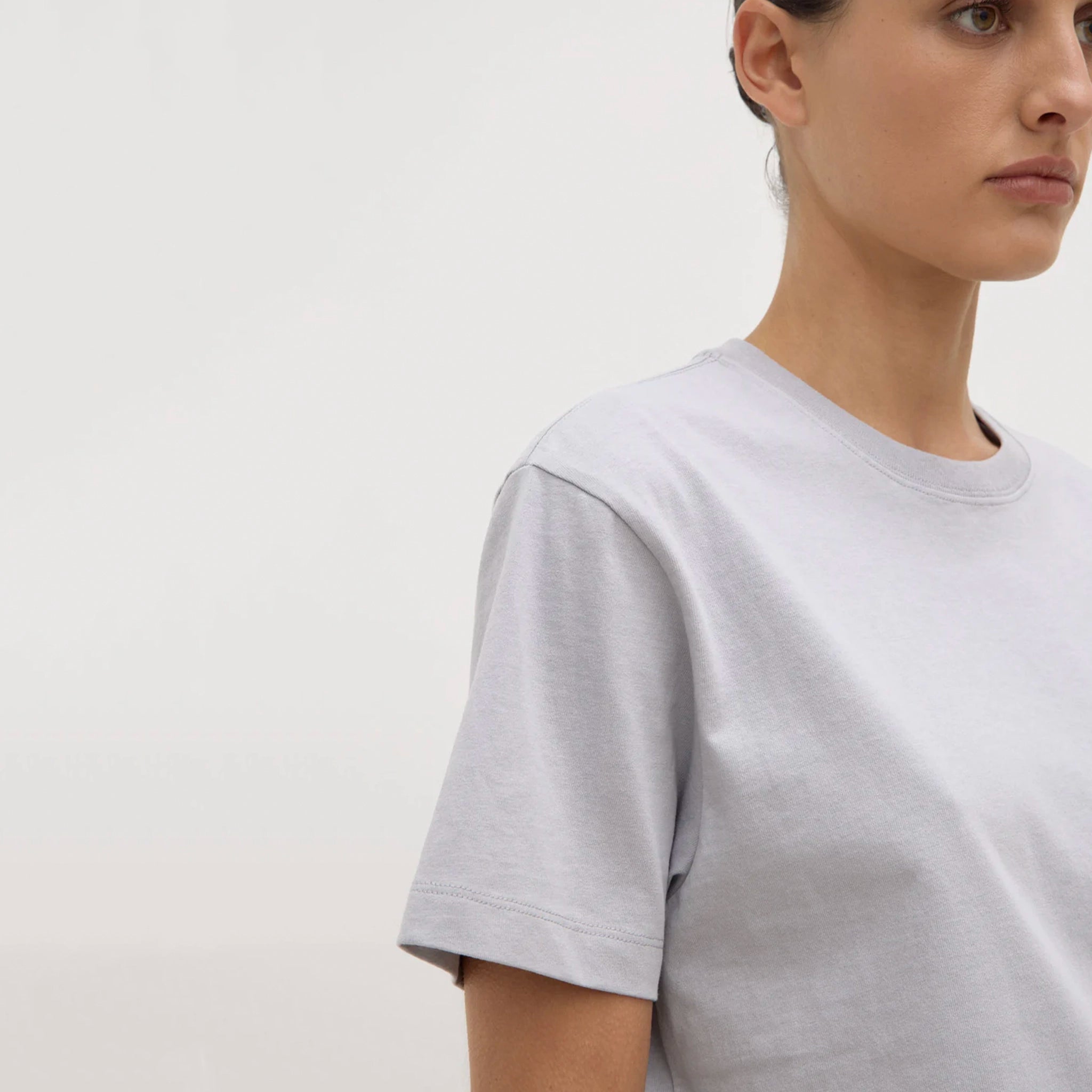 Assembly Label Organic Cotton Base Tee - Light Grey