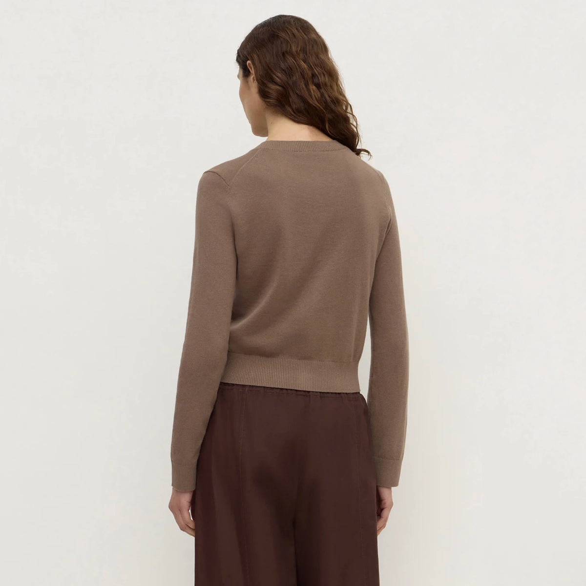 Assembly Label Orina Cotton Cashmere Cardigan - Dark Sand