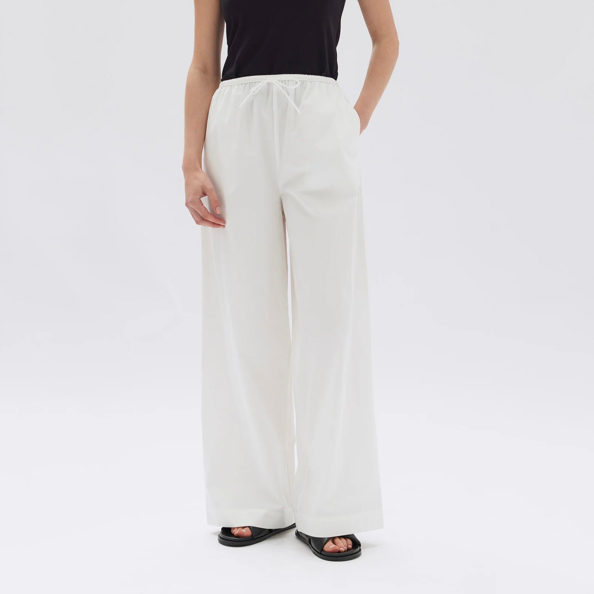 Assembly Label Philipa Poplin Pants - White