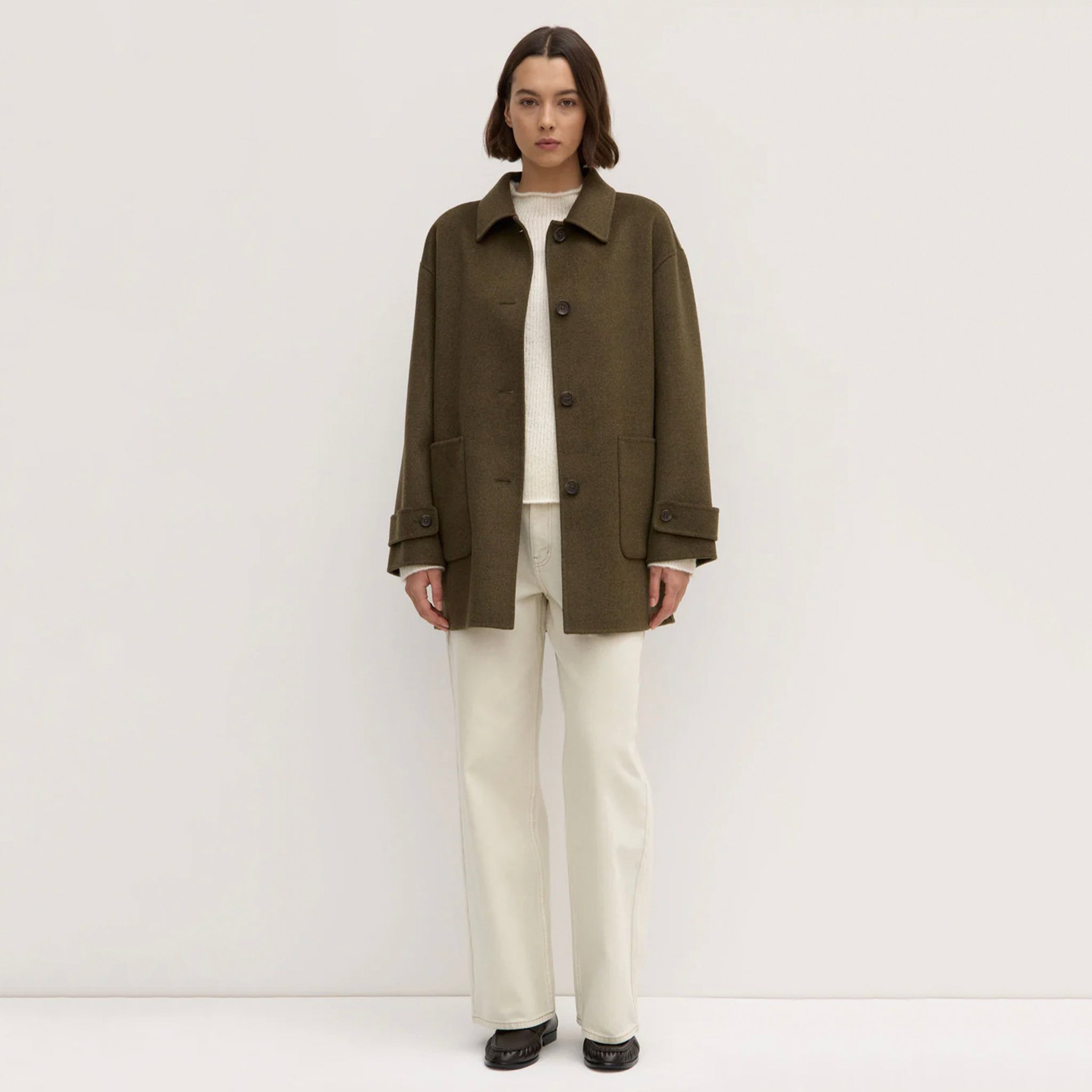 Assembly Label Pierra Wool Coat - Spruce Marle
