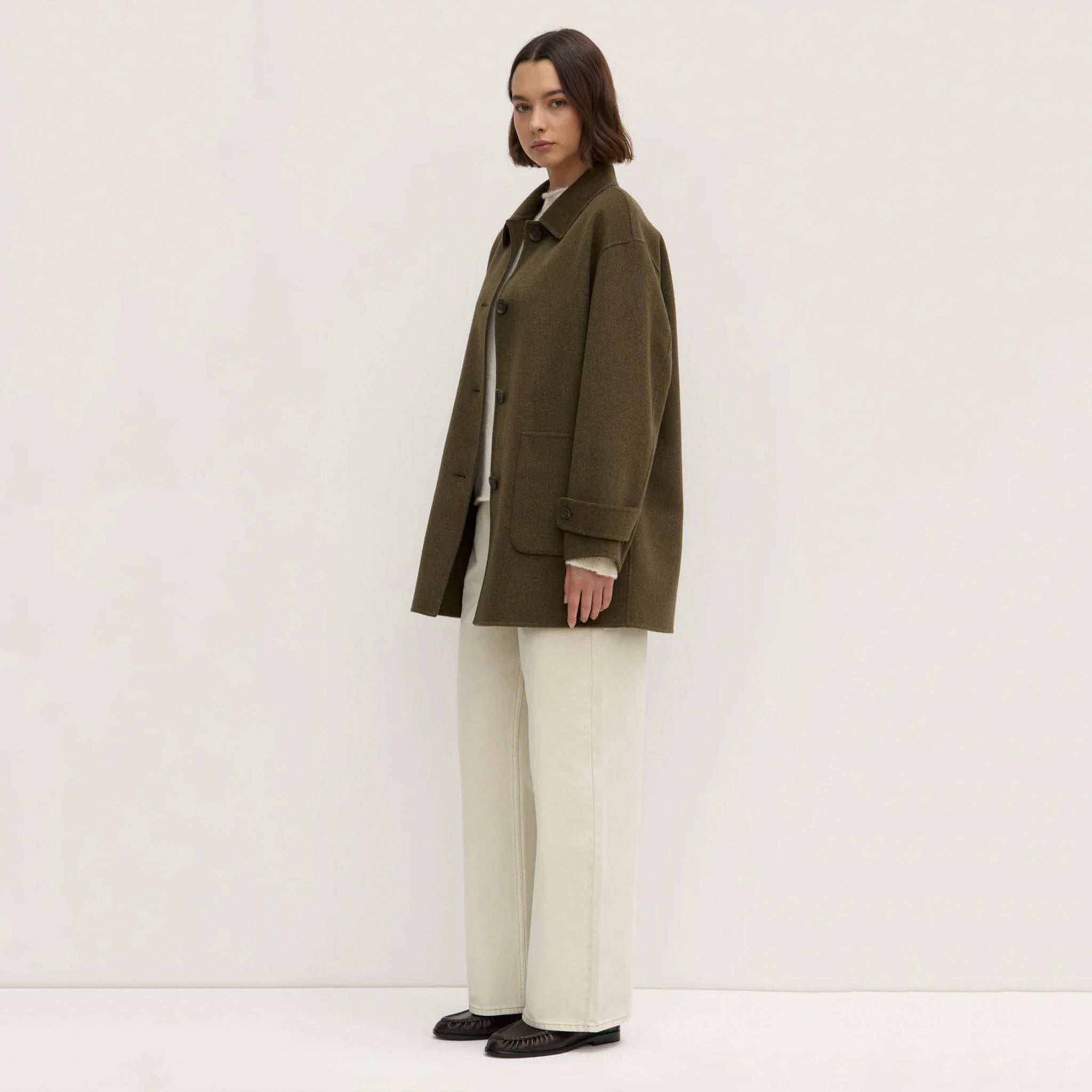 Assembly Label Pierra Wool Coat - Spruce Marle
