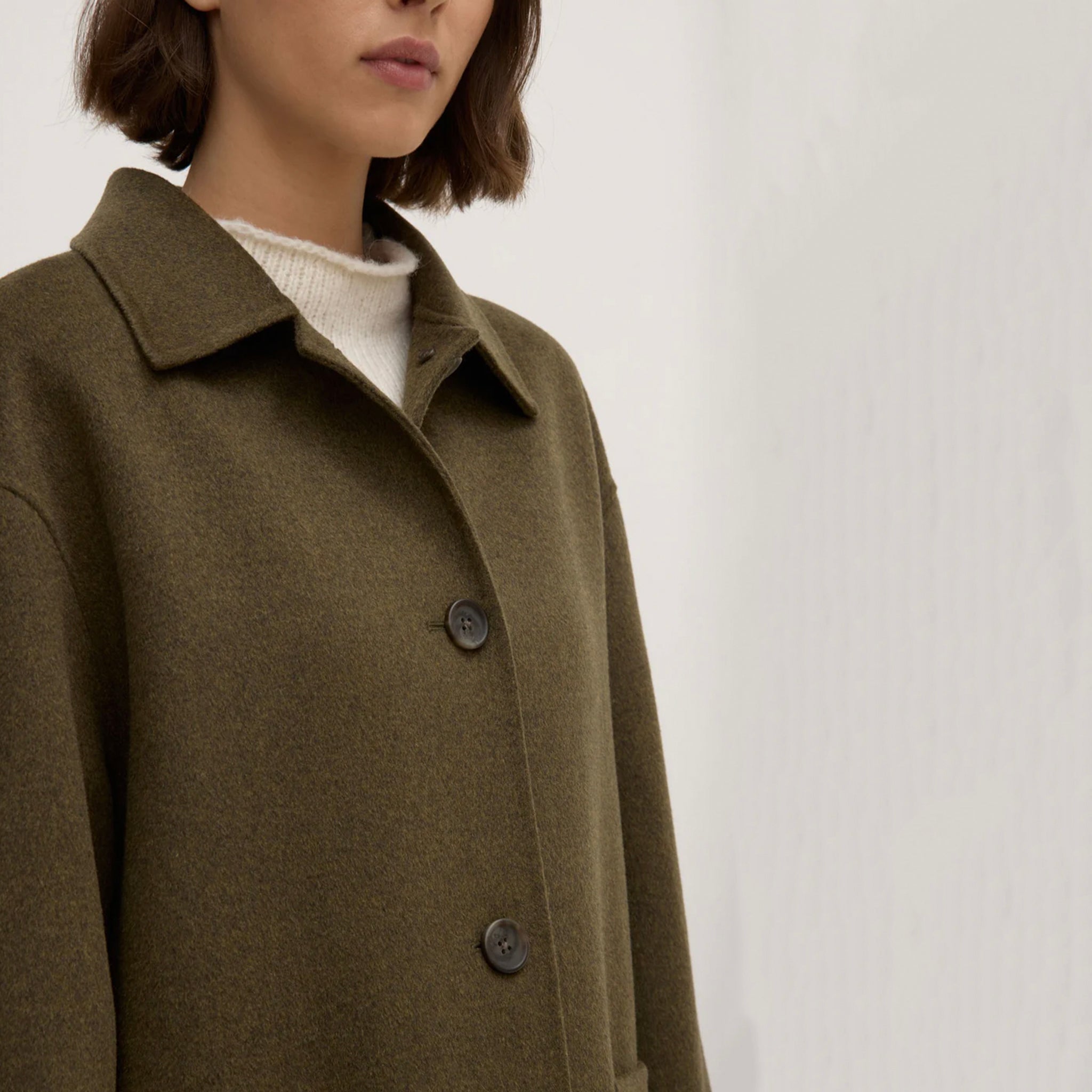 Assembly Label Pierra Wool Coat - Spruce Marle