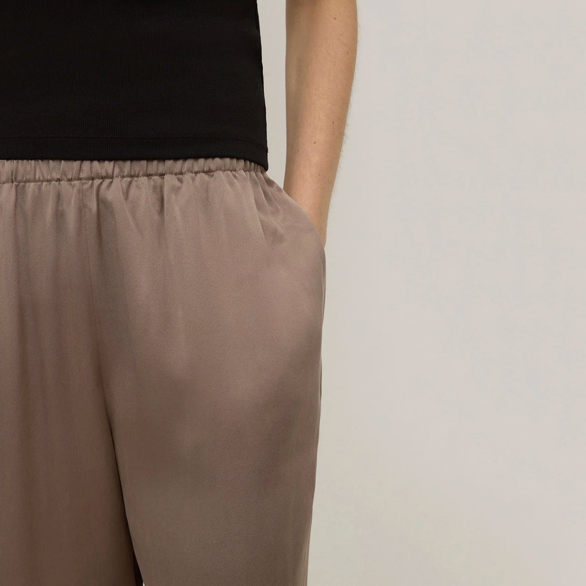 Assembly Label Pippa Silk Pants - Dark Sand