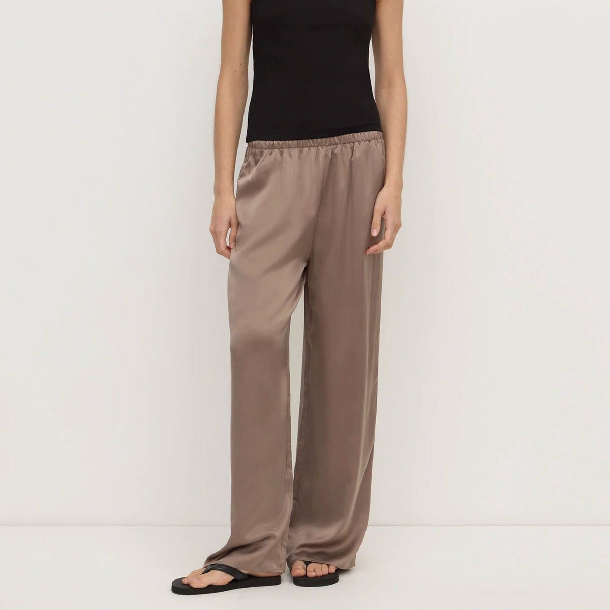 Assembly Label Pippa Silk Pants - Dark Sand